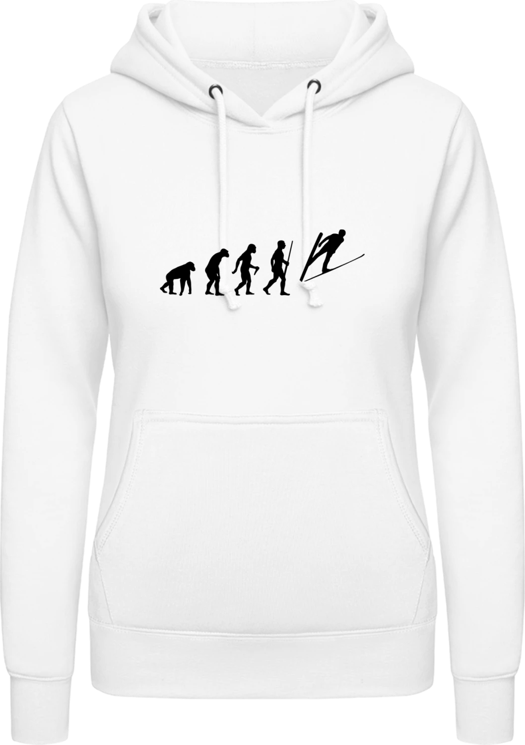 Ski Jumper Evolution - Arctic white AWDis ladies hoodie - Front