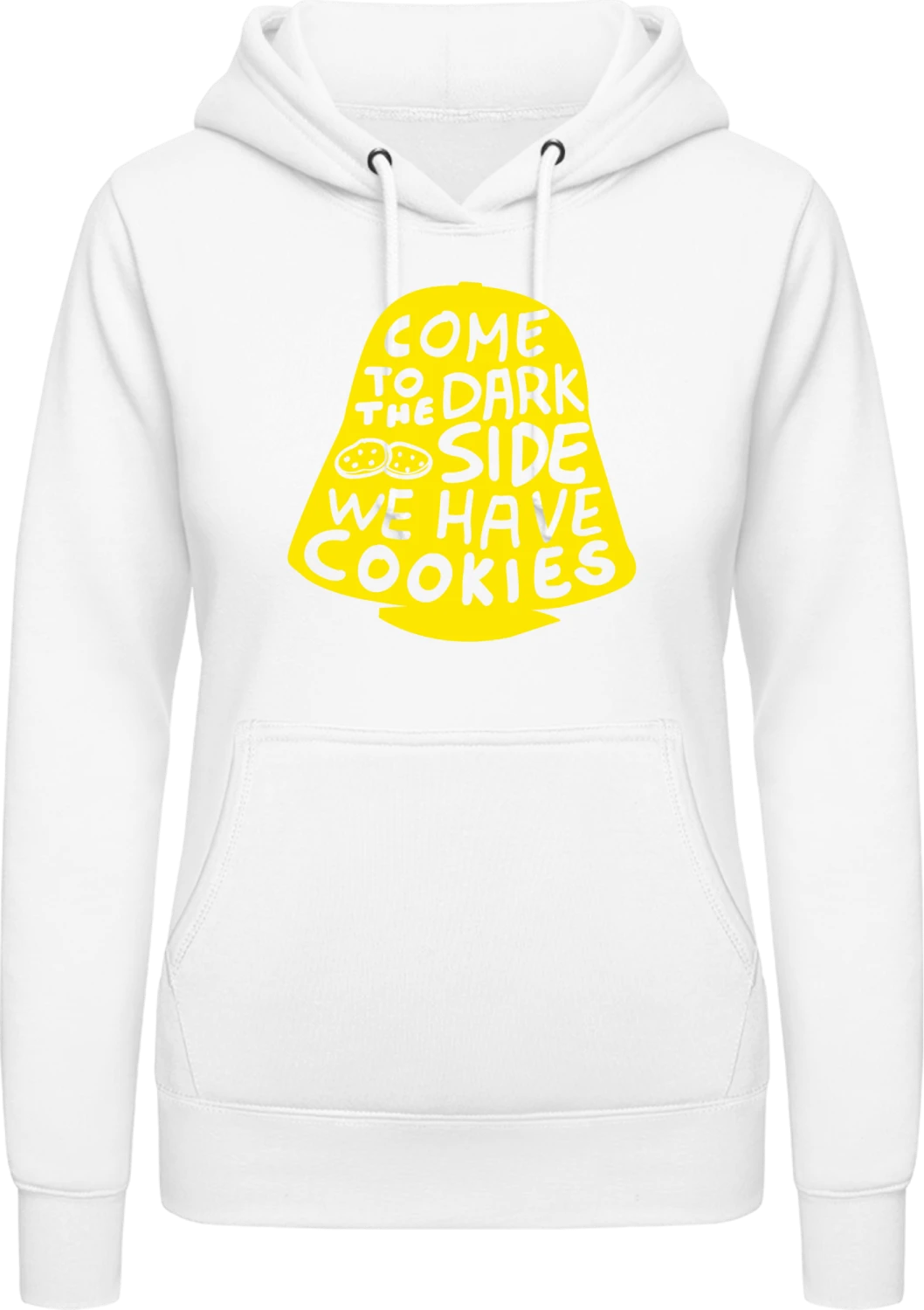 Darth Vader Cookies - Arctic white AWDis ladies hoodie - Front