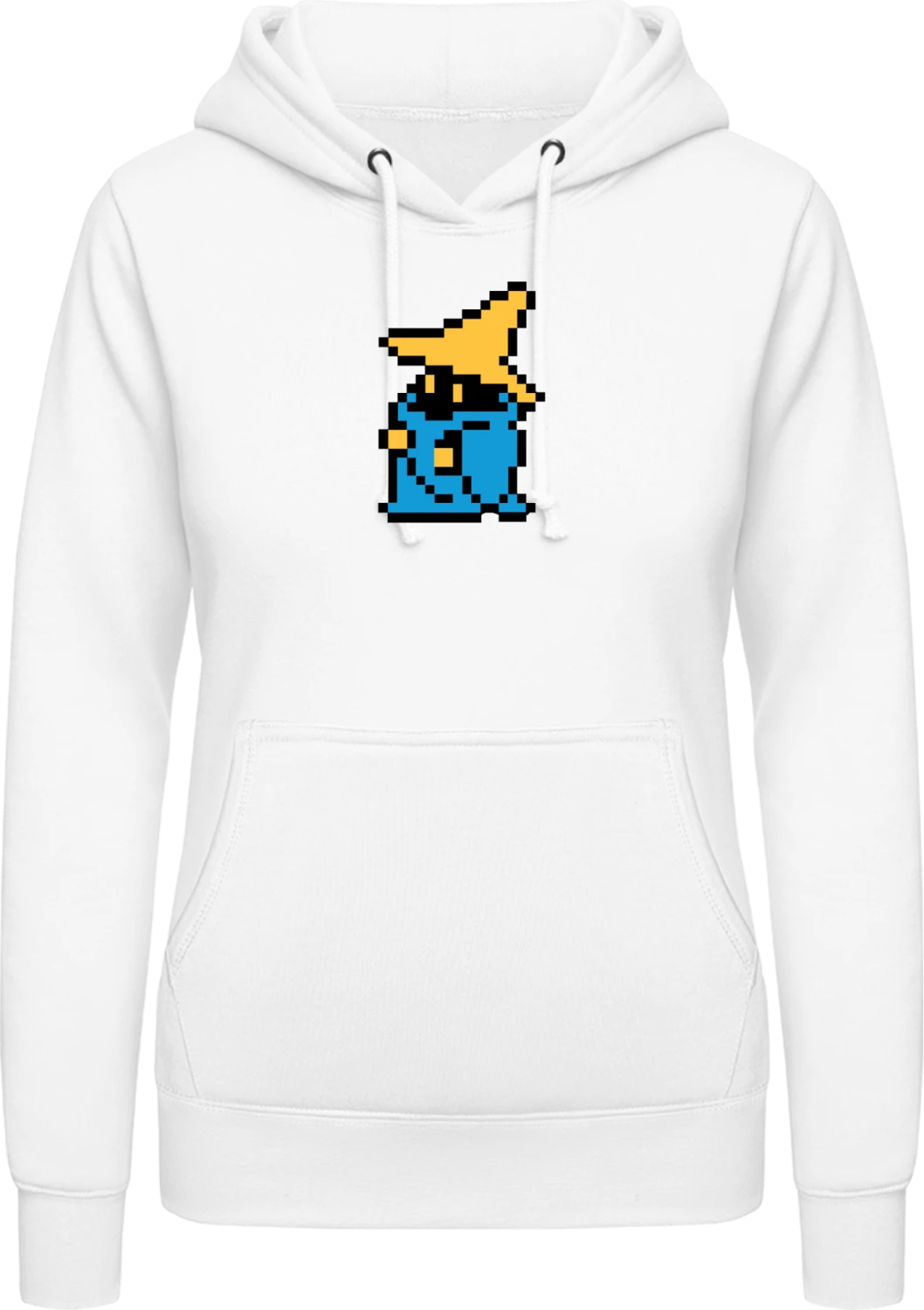 BlackMageSprite - Arctic white AWDis ladies hoodie - Front