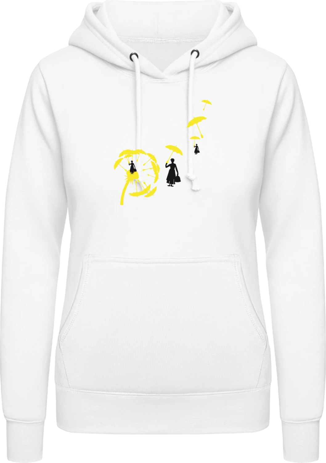 Mary Poppins - Arctic white AWDis ladies hoodie - Front