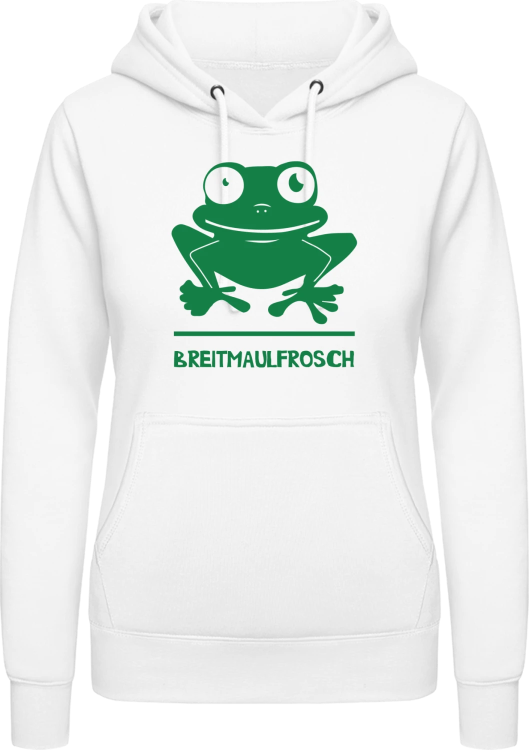 Breitmaulfrosch - Arctic white AWDis ladies hoodie - Front