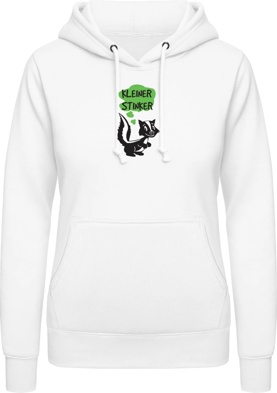 Kleiner Stinker - Arctic white AWDis ladies hoodie - Front