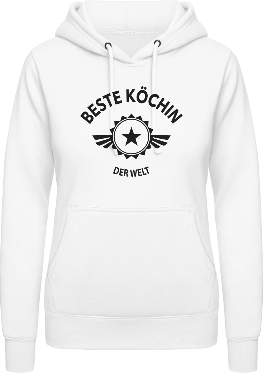 Beste Köchin der Welt - Arctic white AWDis ladies hoodie - Front