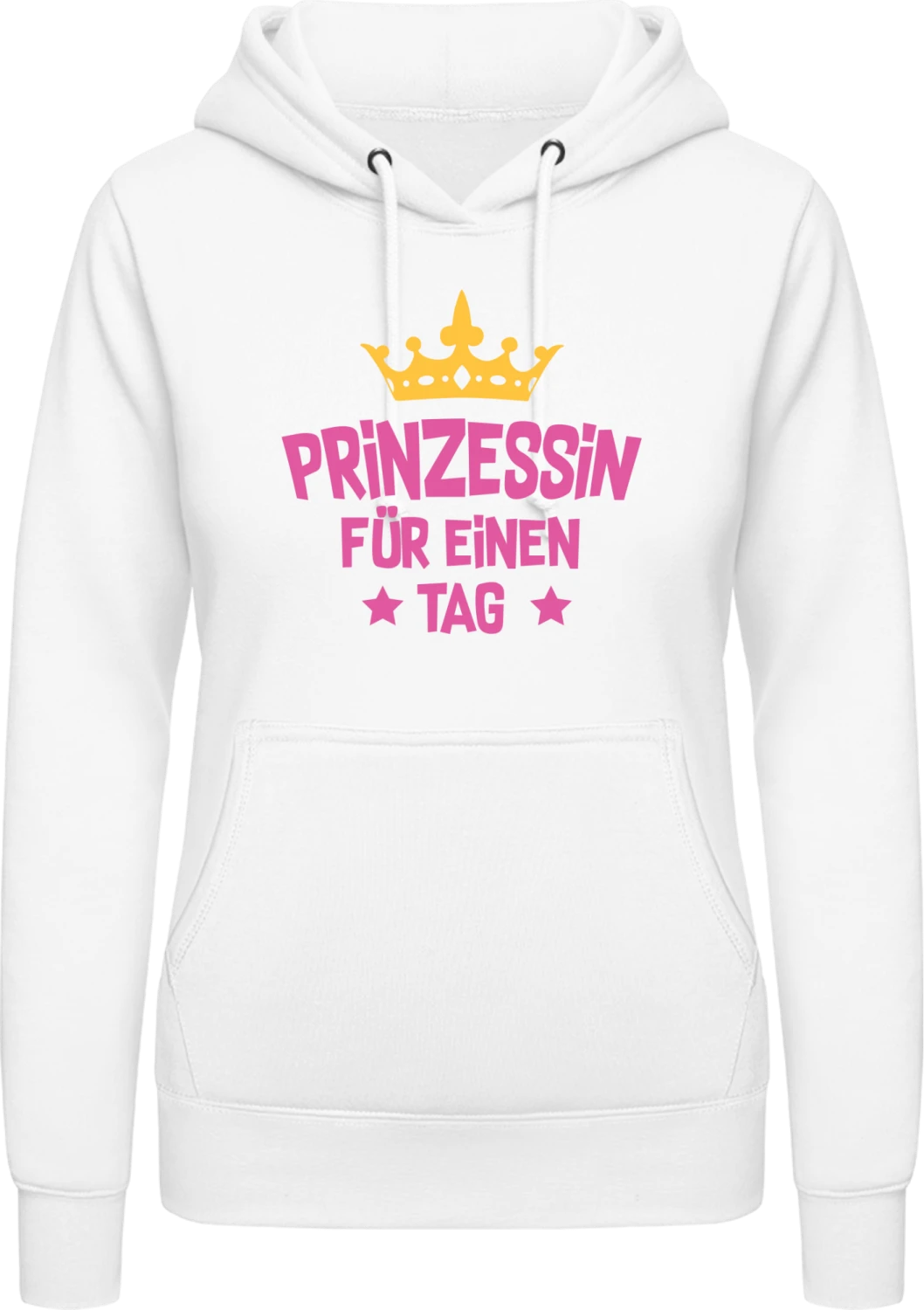 Prinzessin für einen Tag - Arctic white AWDis ladies hoodie - Front