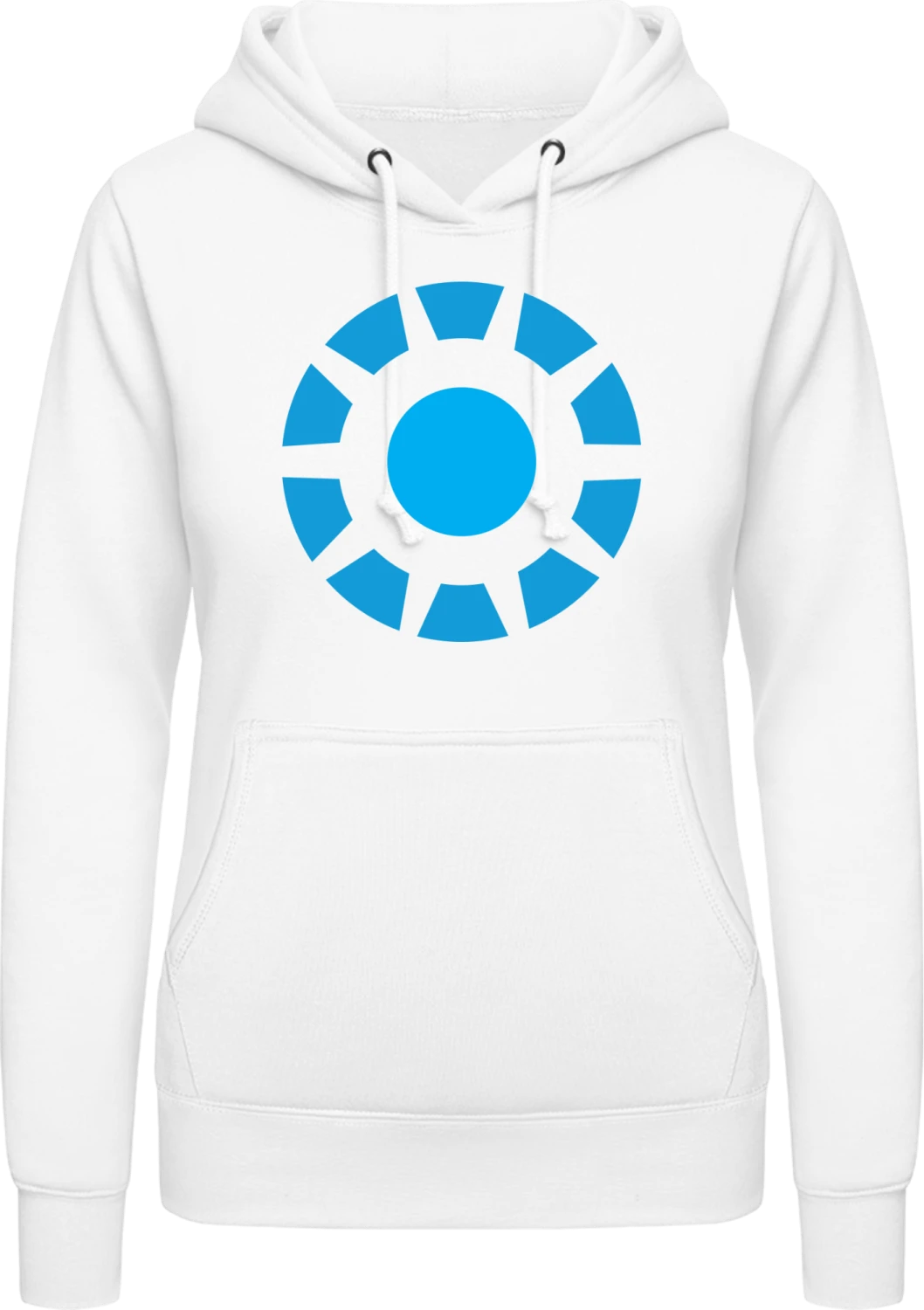 Arc Reactor - Arctic white AWDis ladies hoodie - Front