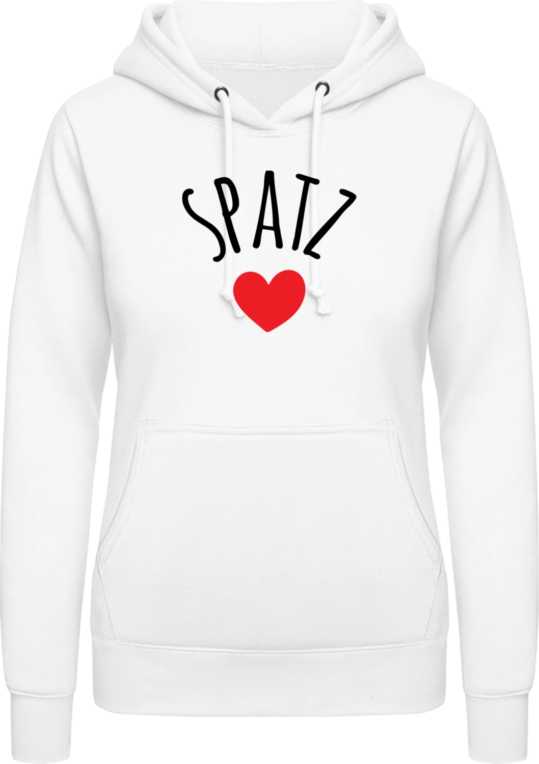 Spatz Kosename - Arctic white AWDis ladies hoodie - Front