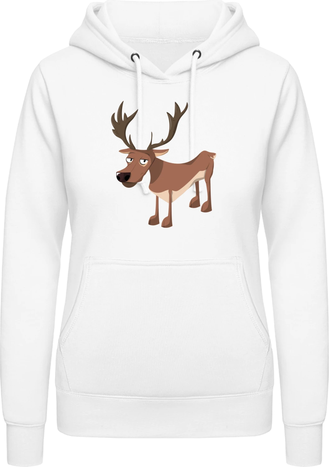 Mood - Arctic white AWDis ladies hoodie - Front