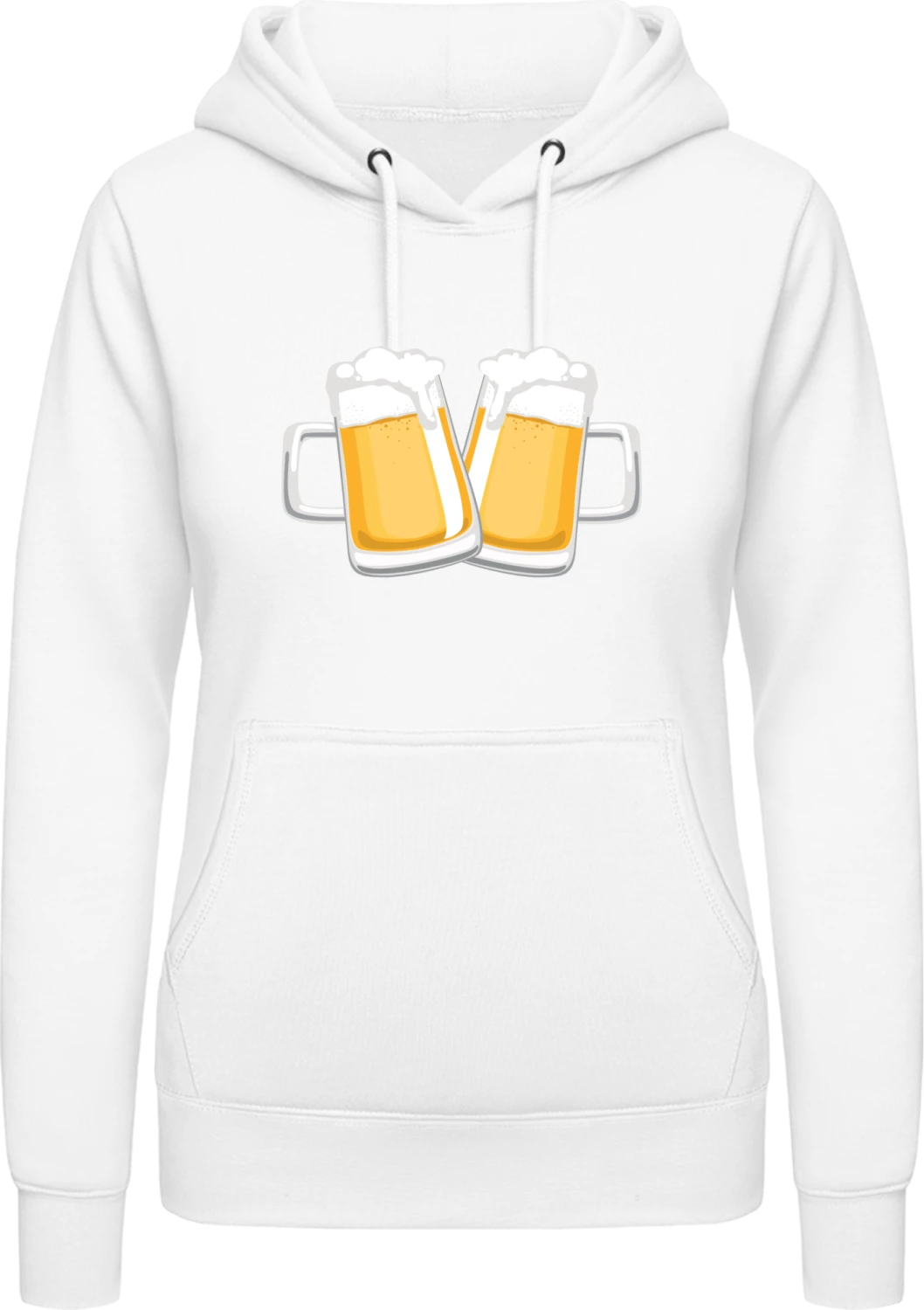 Cheers! - Arctic white AWDis ladies hoodie - Front