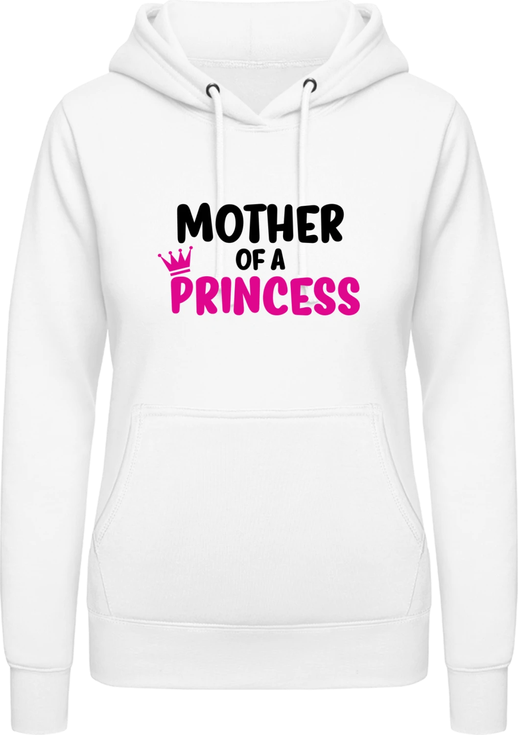 Mother Of A Princess - Arctic white AWDis ladies hoodie - Front