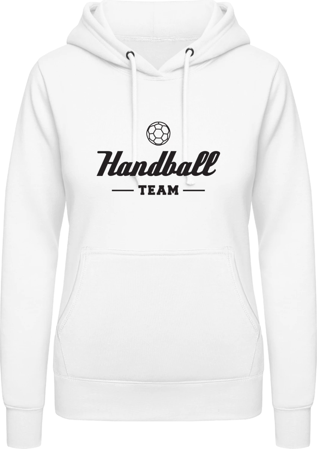 Handball Team - Arctic white AWDis ladies hoodie - Front