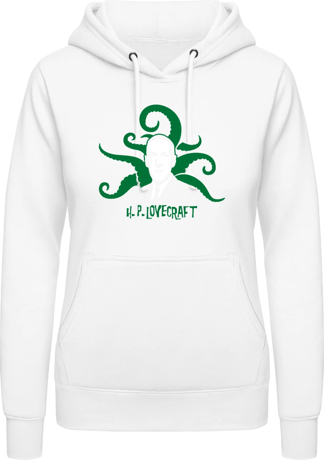 Lovecraft - Arctic white AWDis ladies hoodie - Front