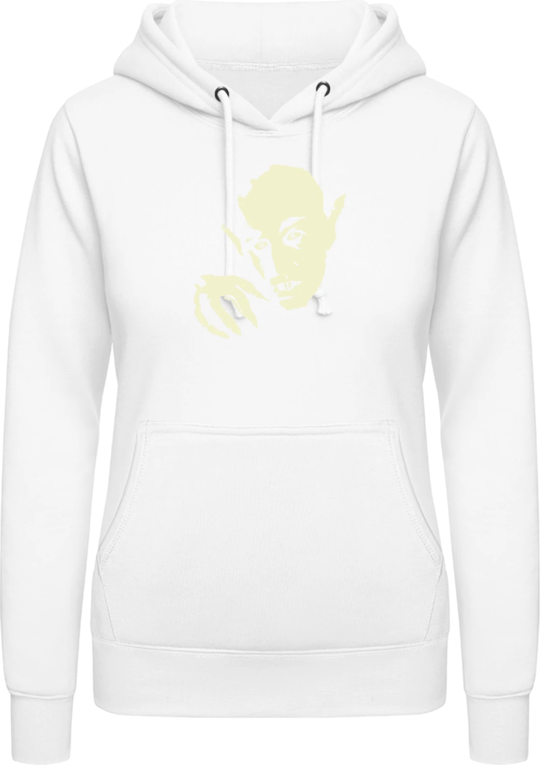 Nosferatu - Arctic white AWDis ladies hoodie - Front