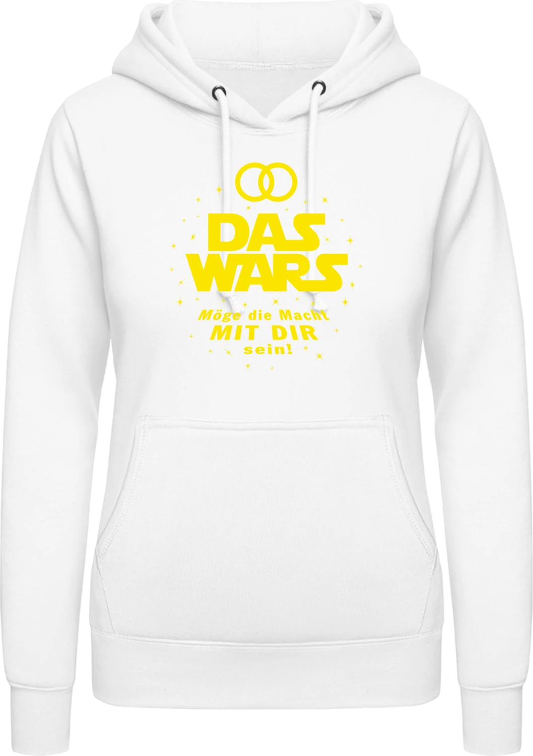 Das Wars - Singleleben - Arctic white AWDis ladies hoodie - Front