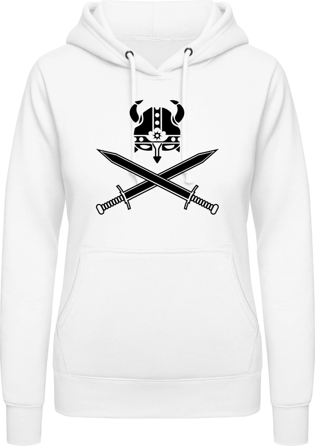 Viking - Arctic white AWDis ladies hoodie - Front