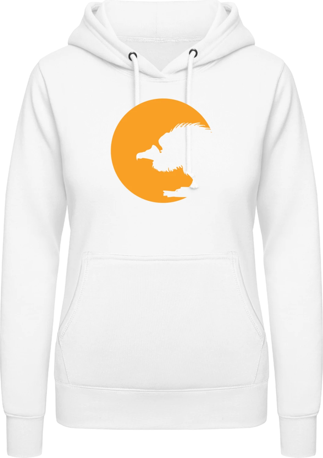 Moonlight Vulture - Arctic white AWDis ladies hoodie - Front