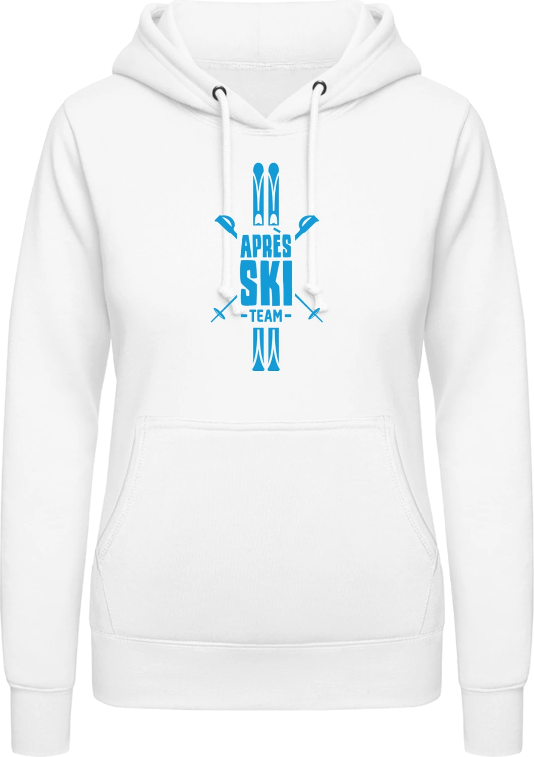 Après Ski Team - Arctic white AWDis ladies hoodie - Front