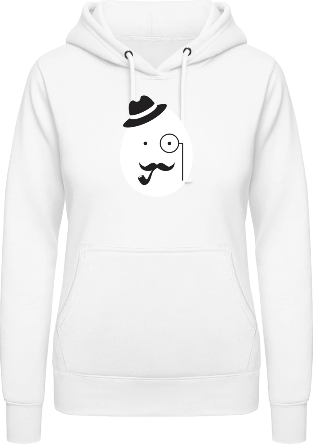 Sherlock Holmes Easter Egg - Arctic white AWDis ladies hoodie - Front