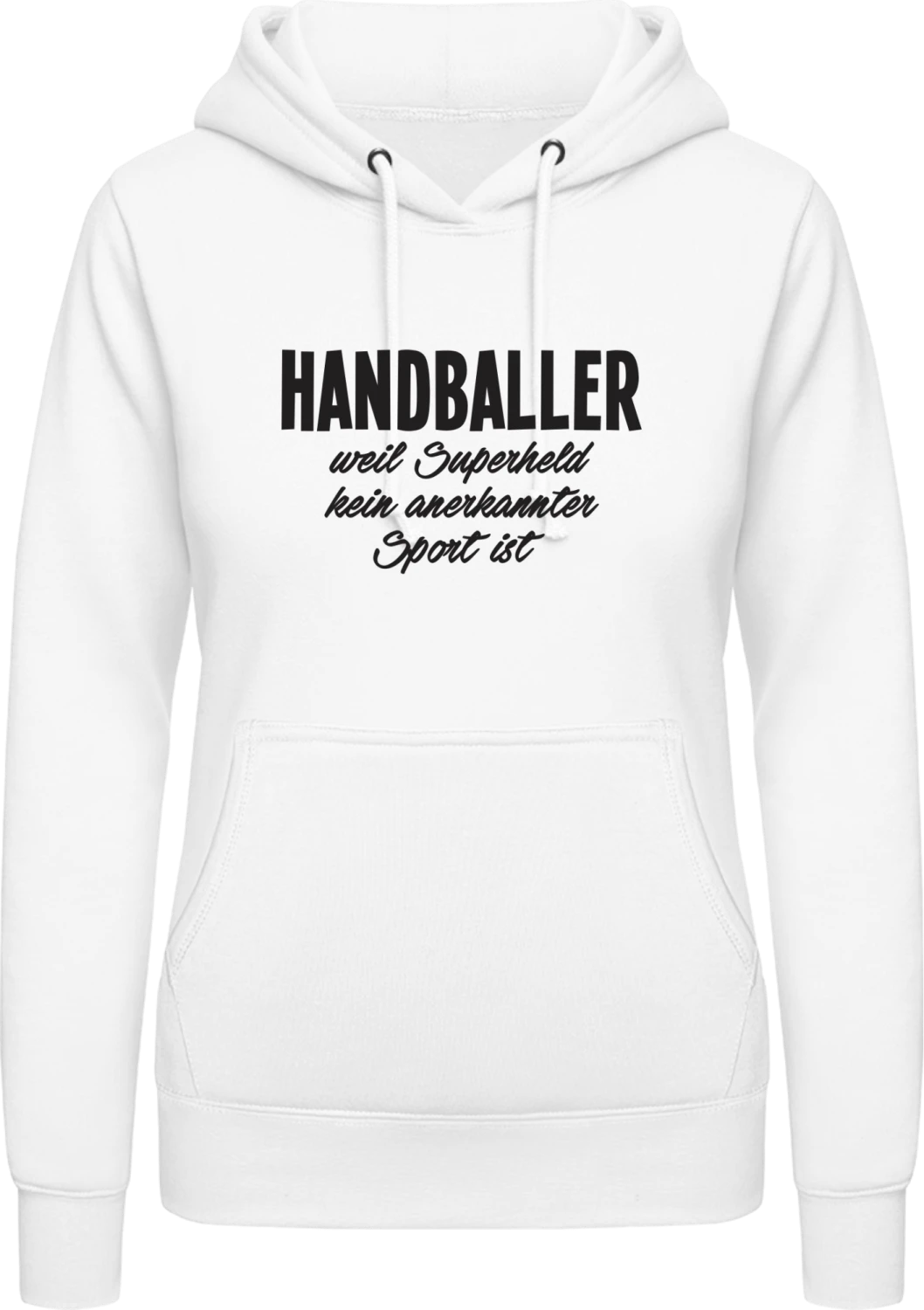 Handballer - Arctic white AWDis ladies hoodie - Front