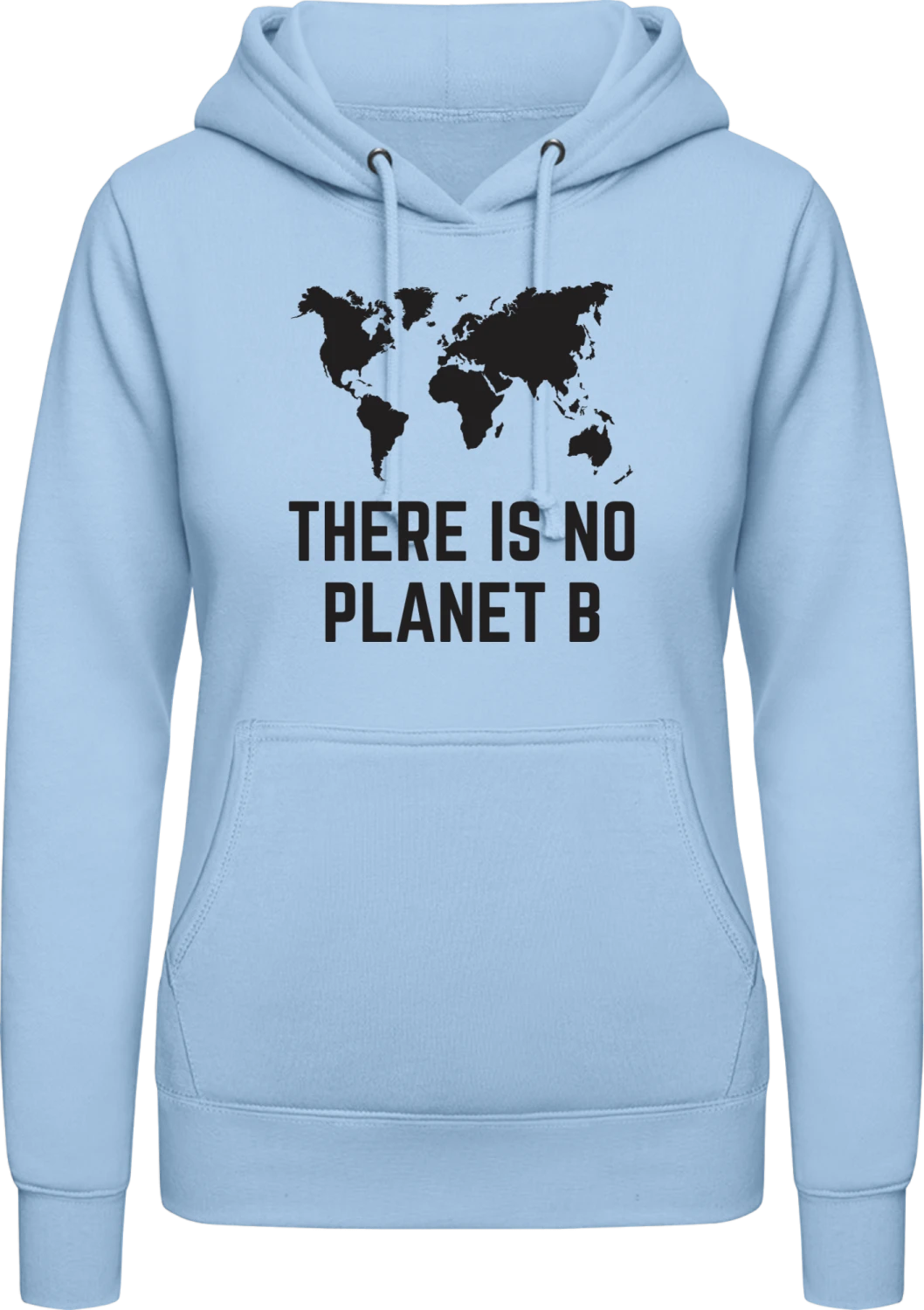 There Is No Planet B Silhouette - Front_Sky Blue