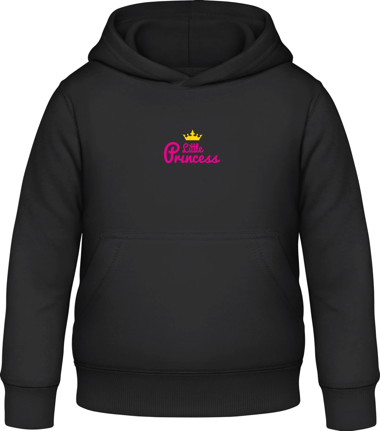 Little Princess - Black Awdis Hoodie Kids - Front