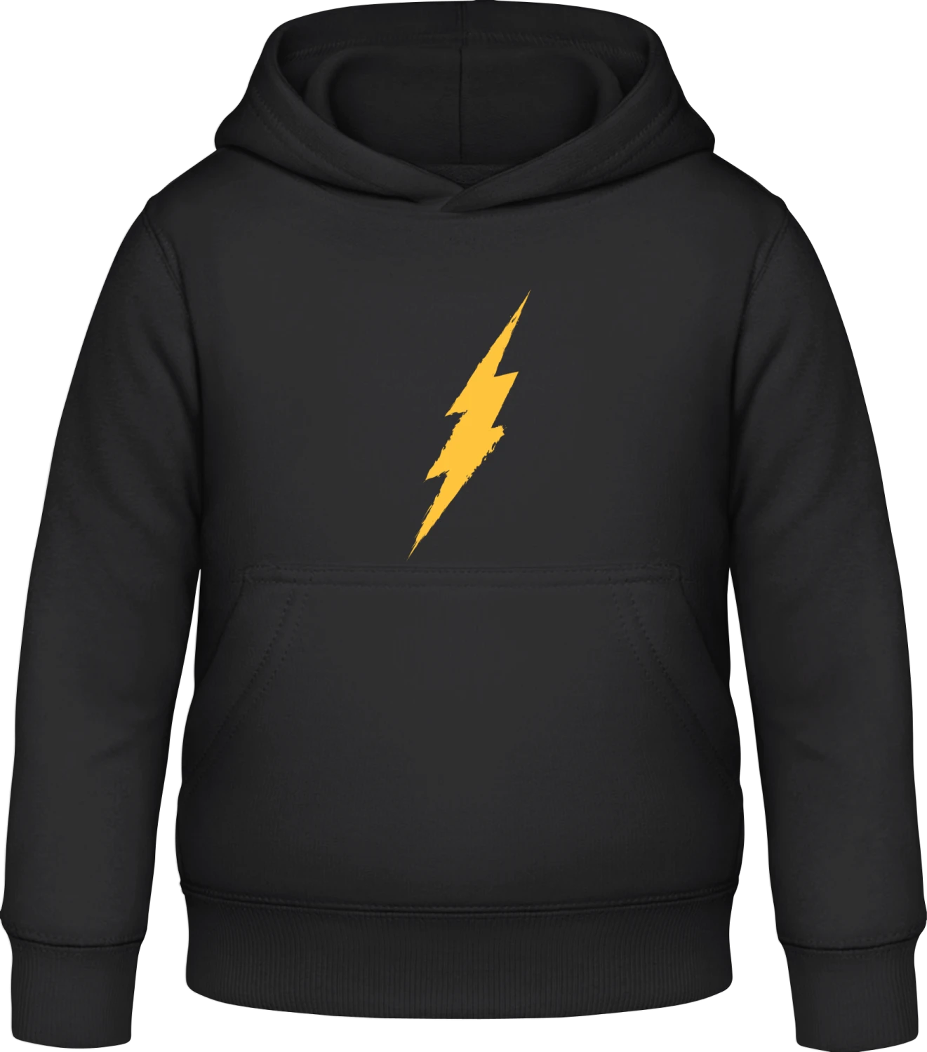 Flash Bazinga Energy - Black Awdis Hoodie Kids - Front