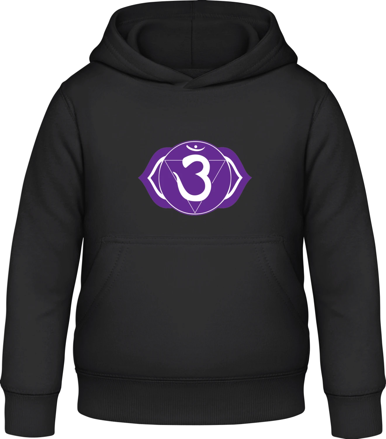 Chakra Ajna - Black Awdis Hoodie Kids - Front