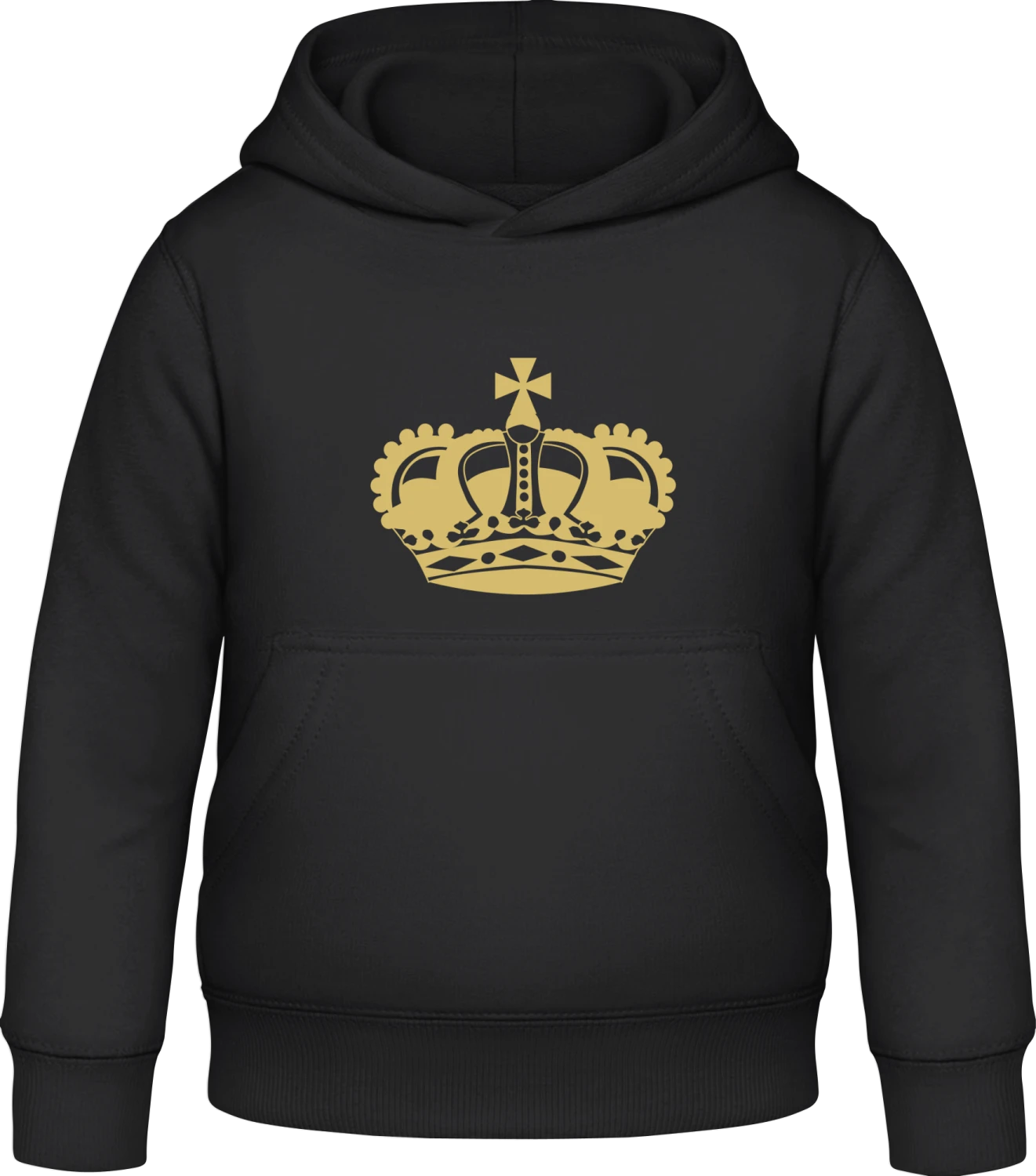 Crown - Black Awdis Hoodie Kids - Front