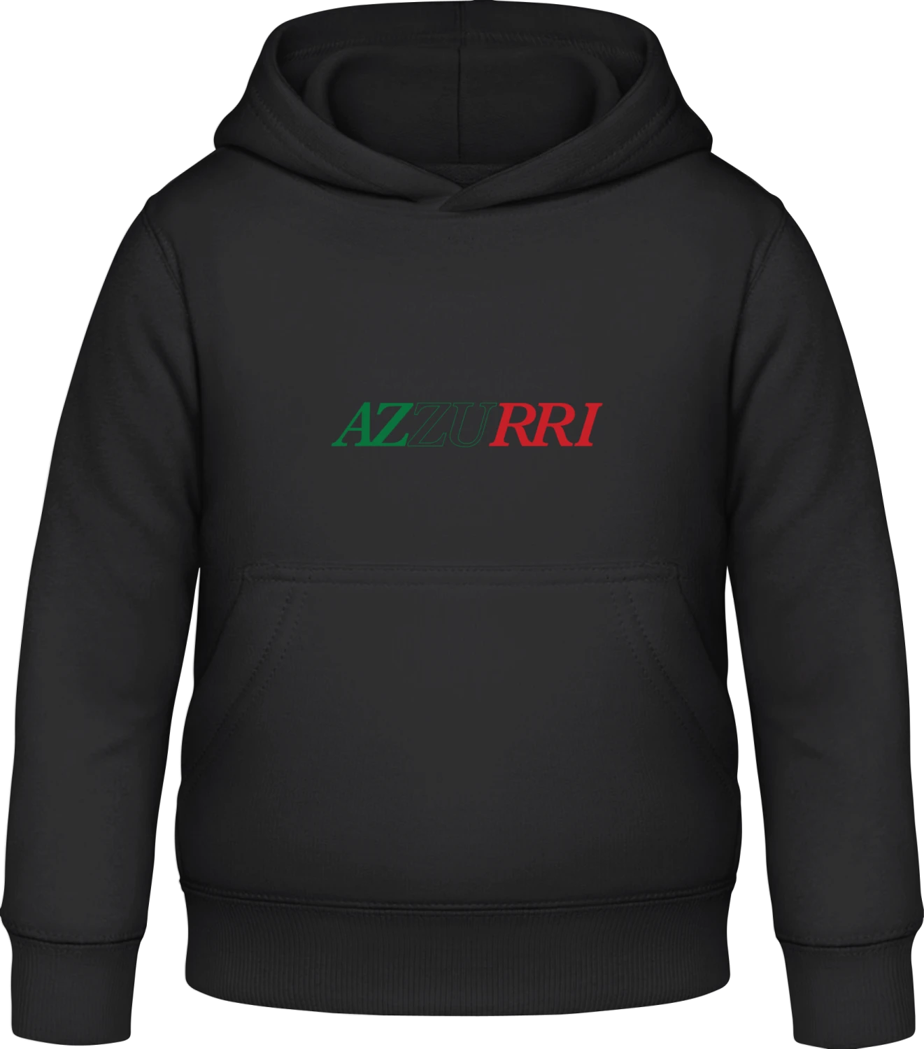 Azzurri - Black Awdis Hoodie Kids - Front