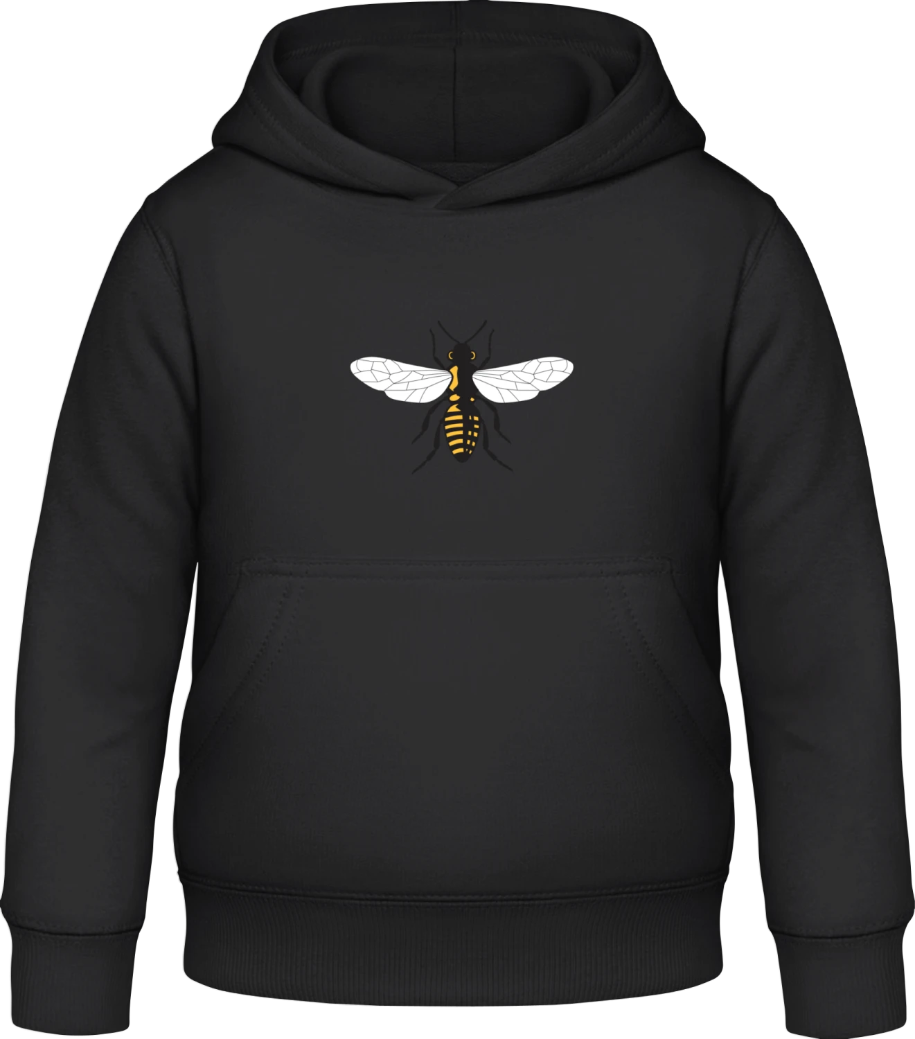 Bee - Black Awdis Hoodie Kids - Front