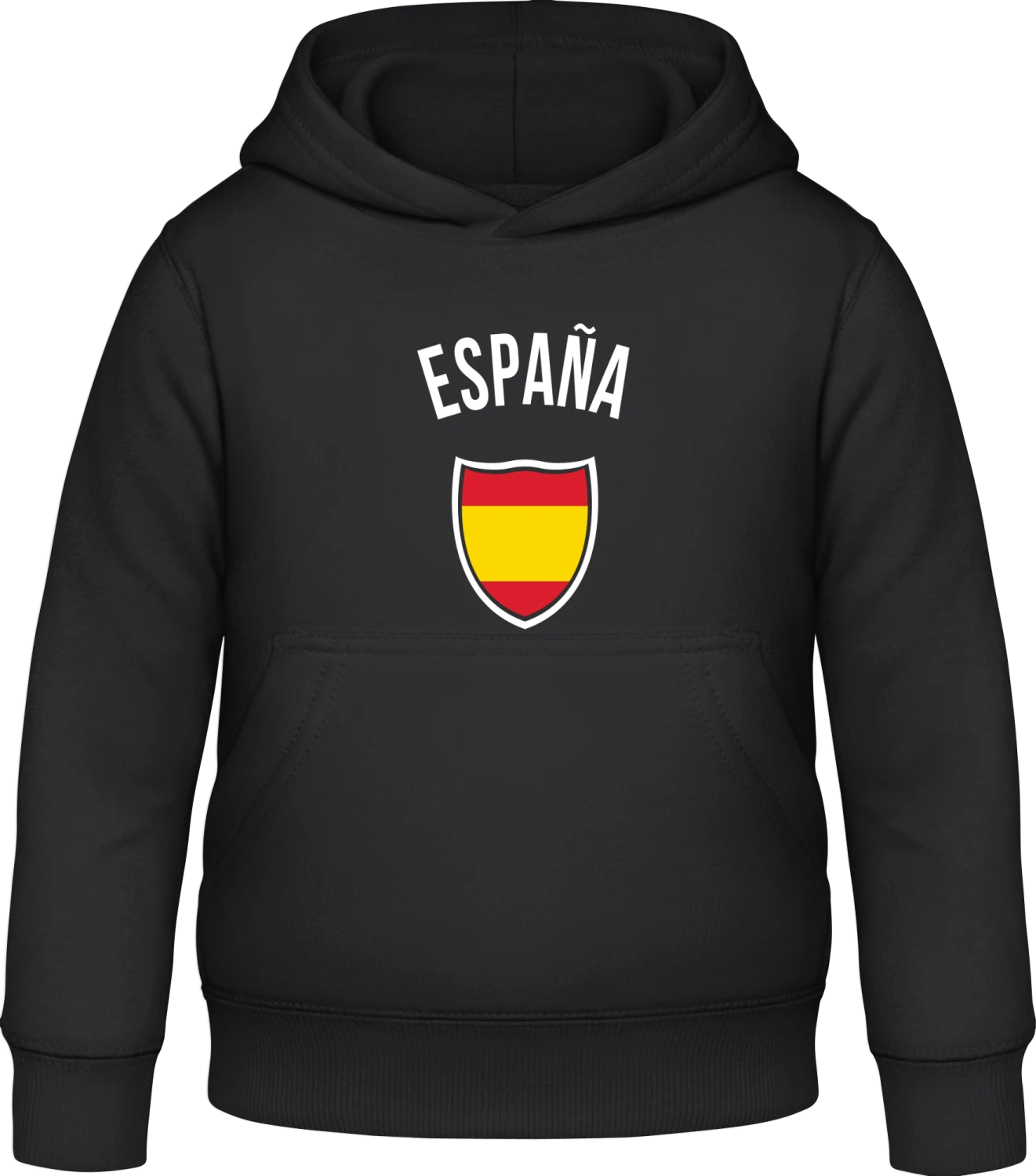 Espana Fan - Black Awdis Hoodie Kids - Front