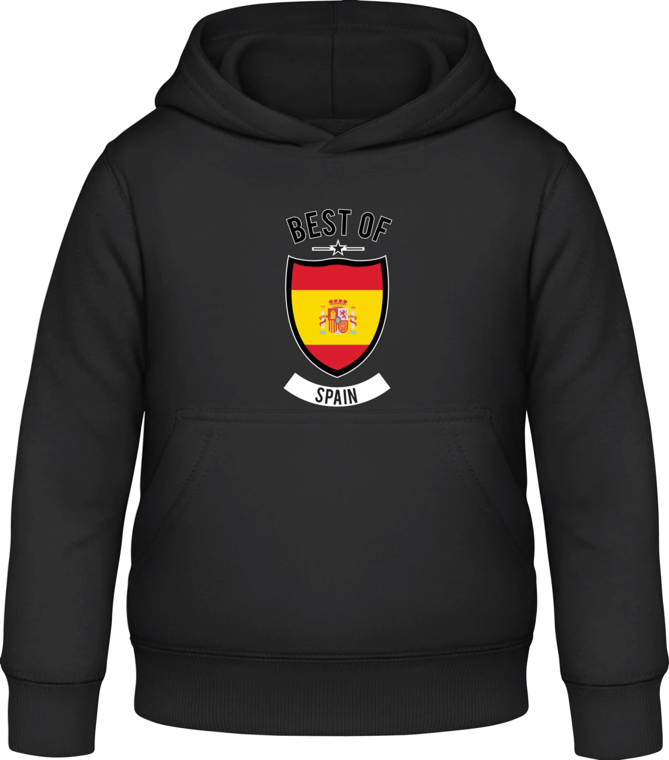 Best of Spain - Black Awdis Hoodie Kids - Front