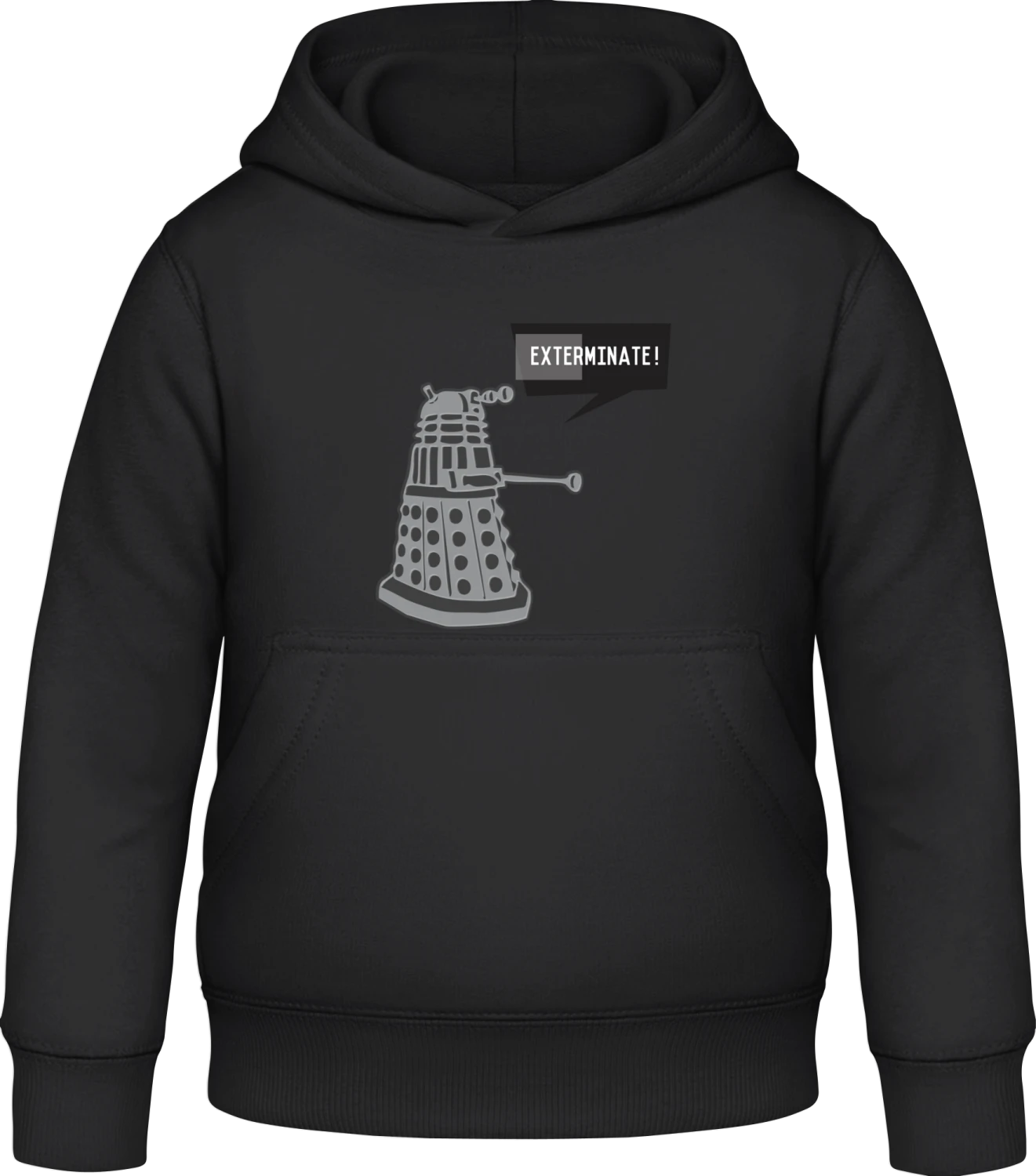 Exterminate - Black Awdis Hoodie Kids - Front