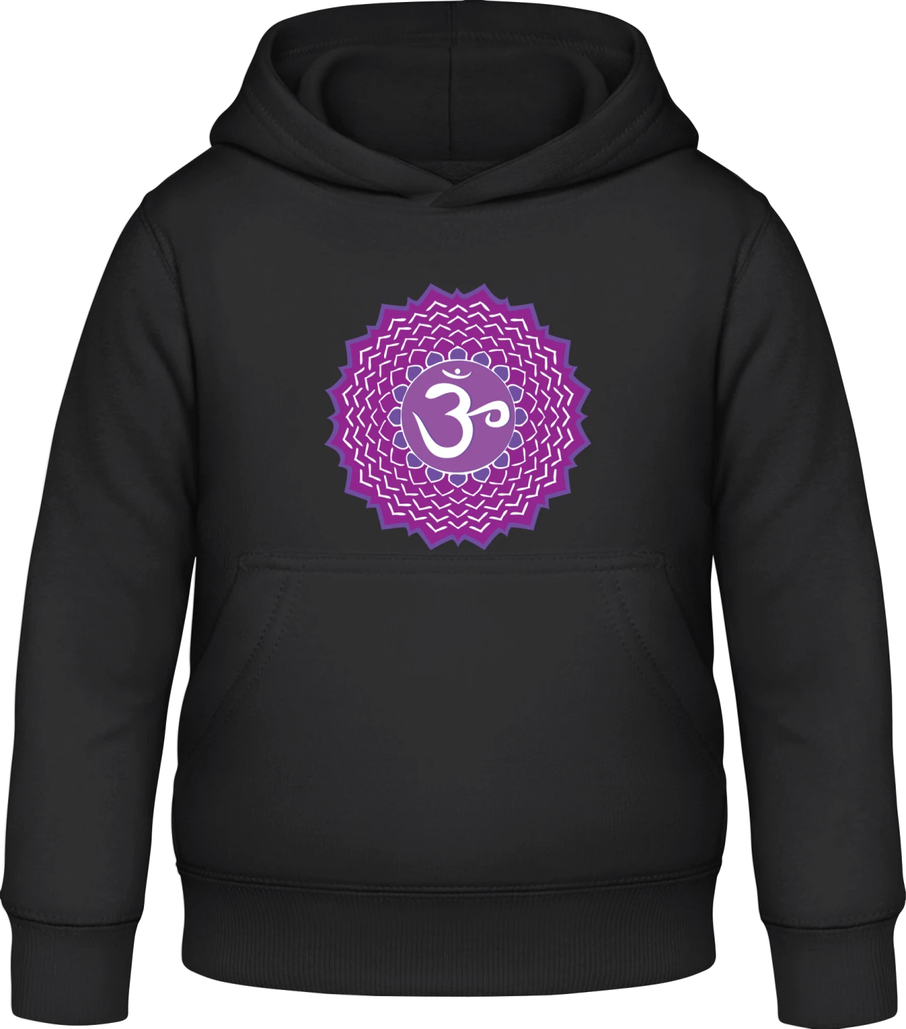 Chakra Sahasrara - Black Awdis Hoodie Kids - Front