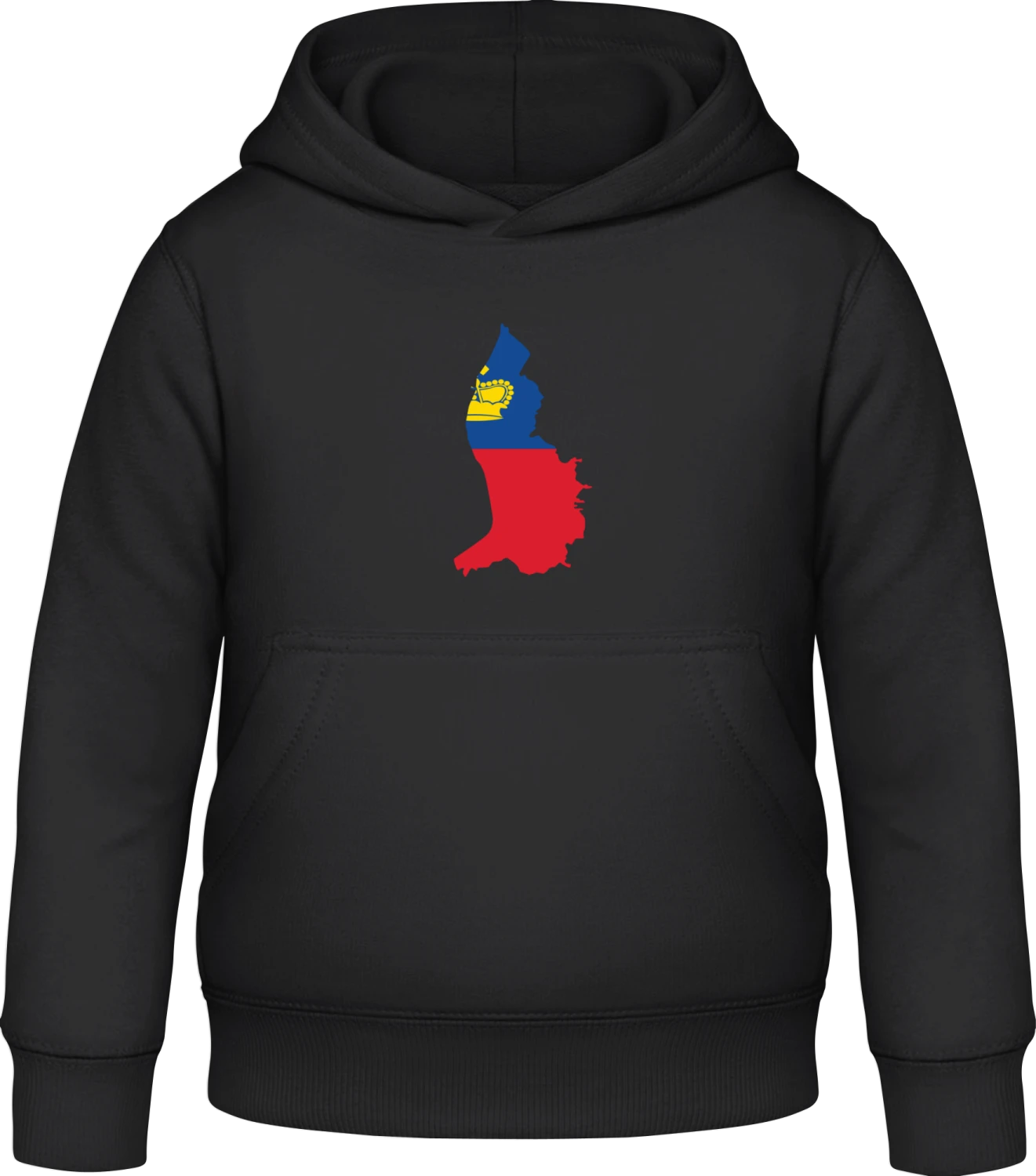 Liechtenstein - Black Awdis Hoodie Kids - Front