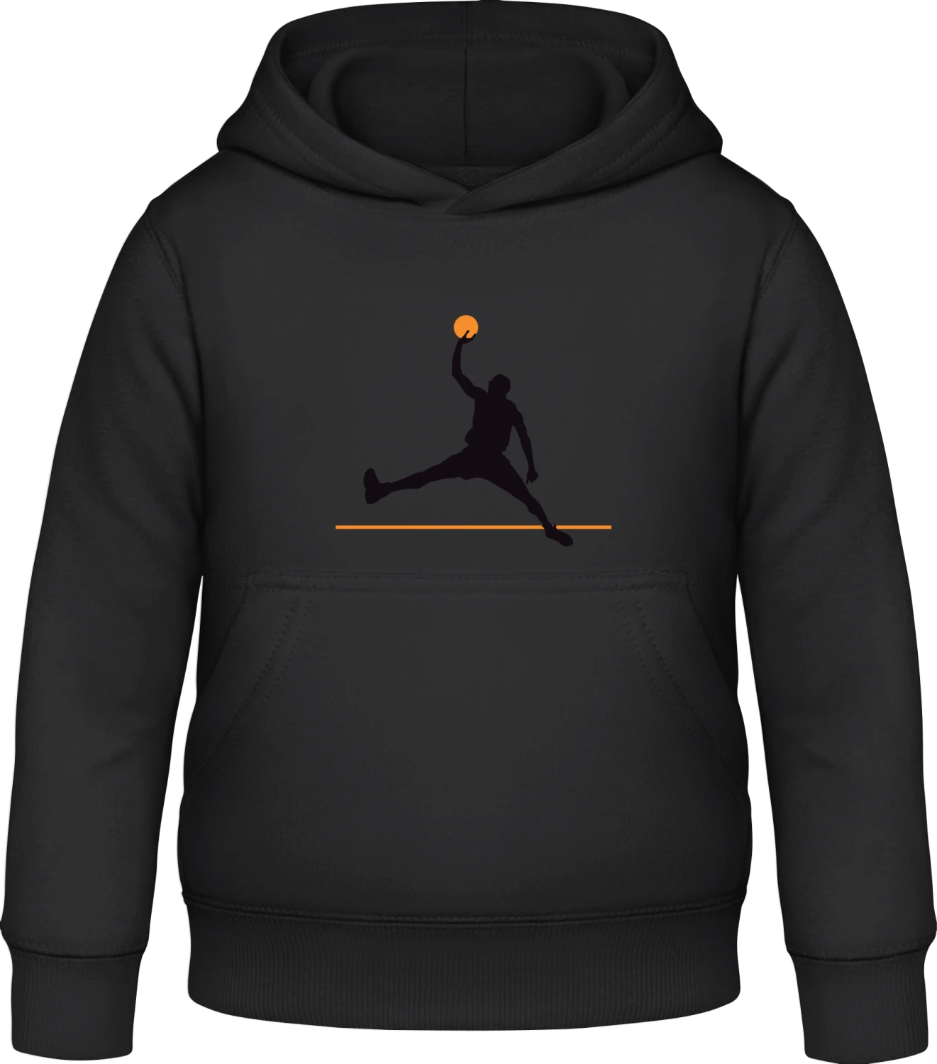 Basketball Player - Black Awdis Hoodie Kids - Front