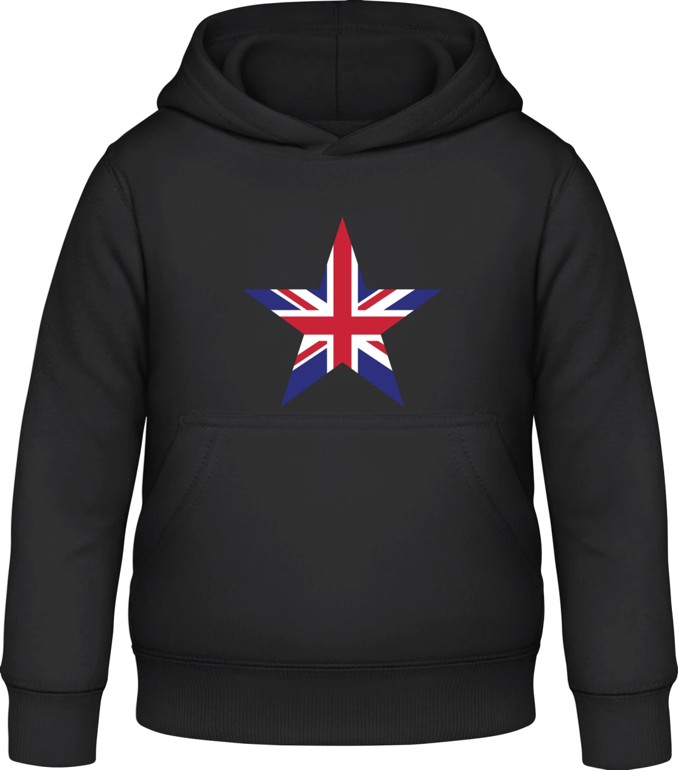 British Star - Black Awdis Hoodie Kids - Front