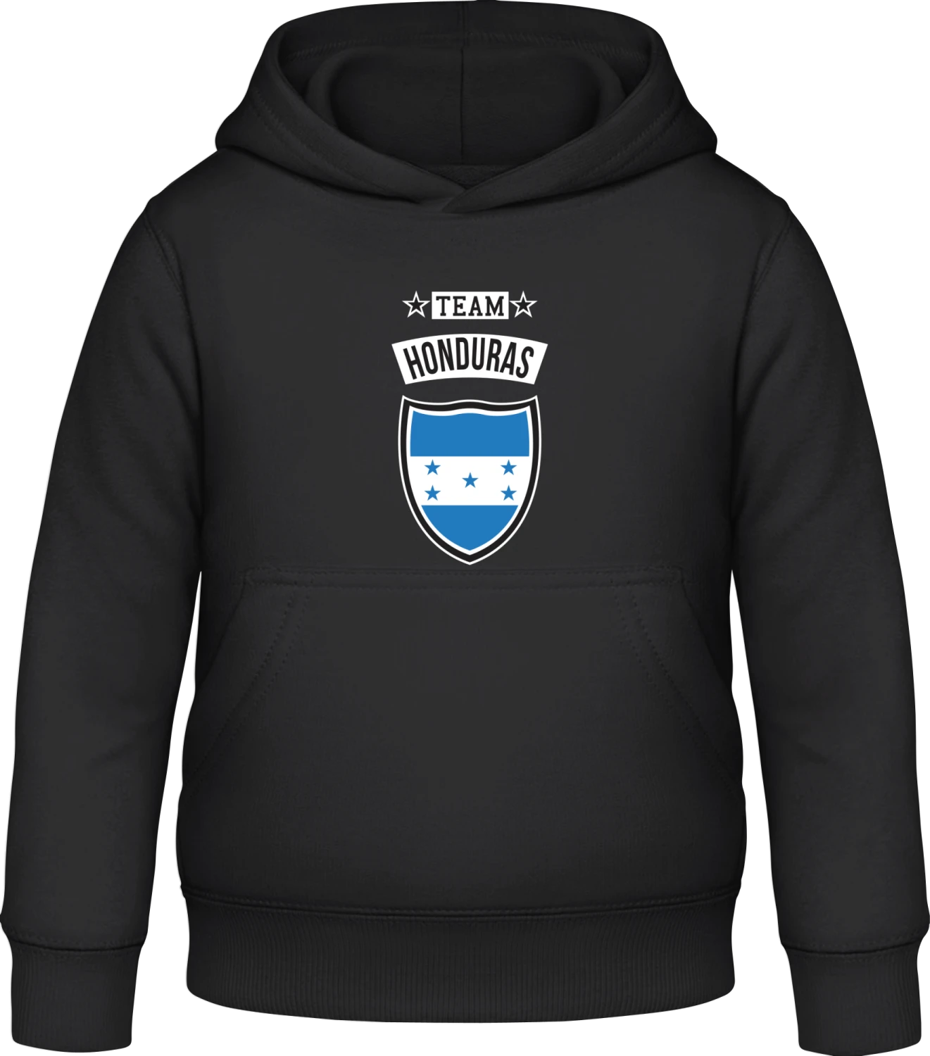 Team Honduras - Black Awdis Hoodie Kids - Front