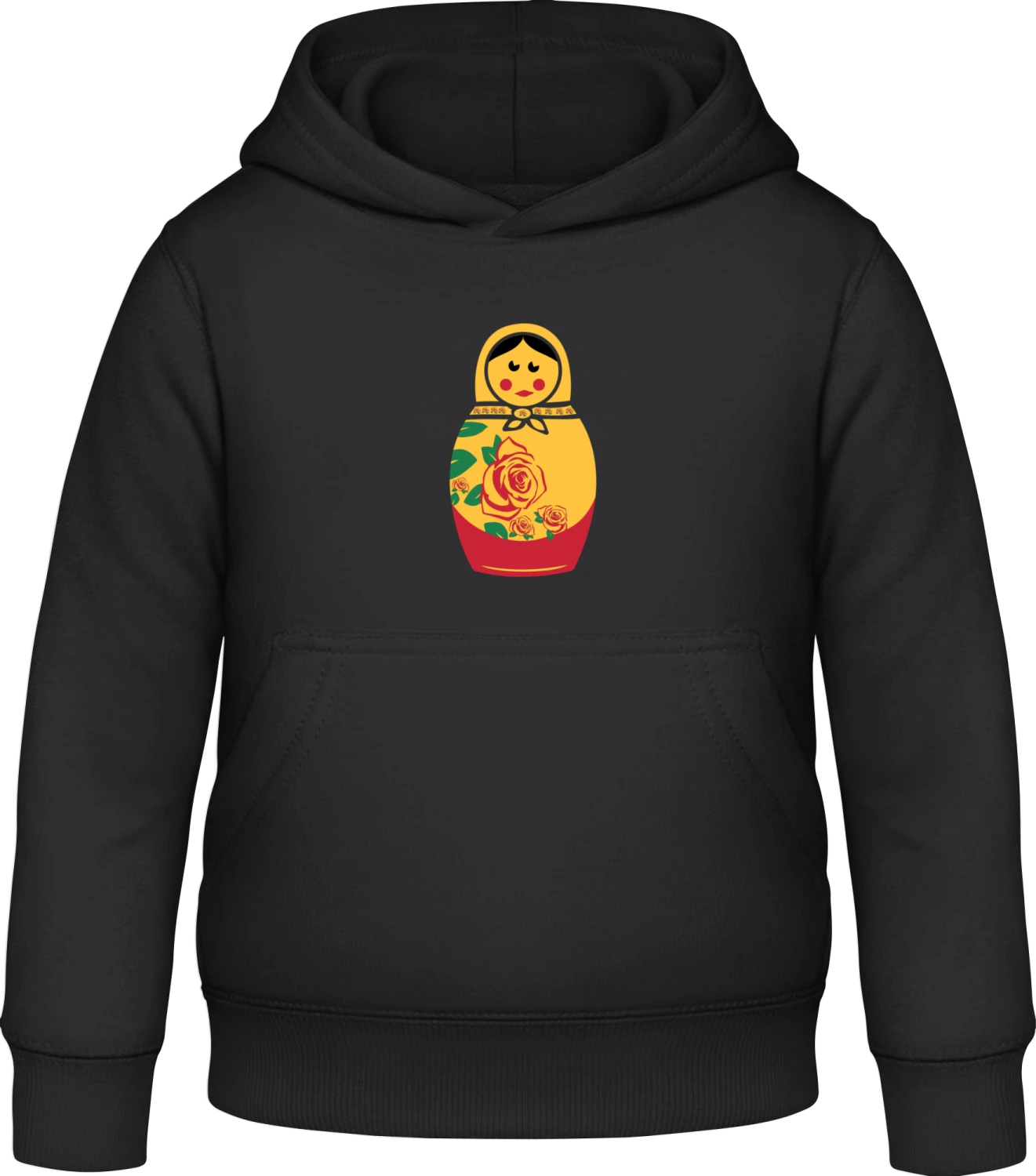 Matryoshka - Black Awdis Hoodie Kids - Front