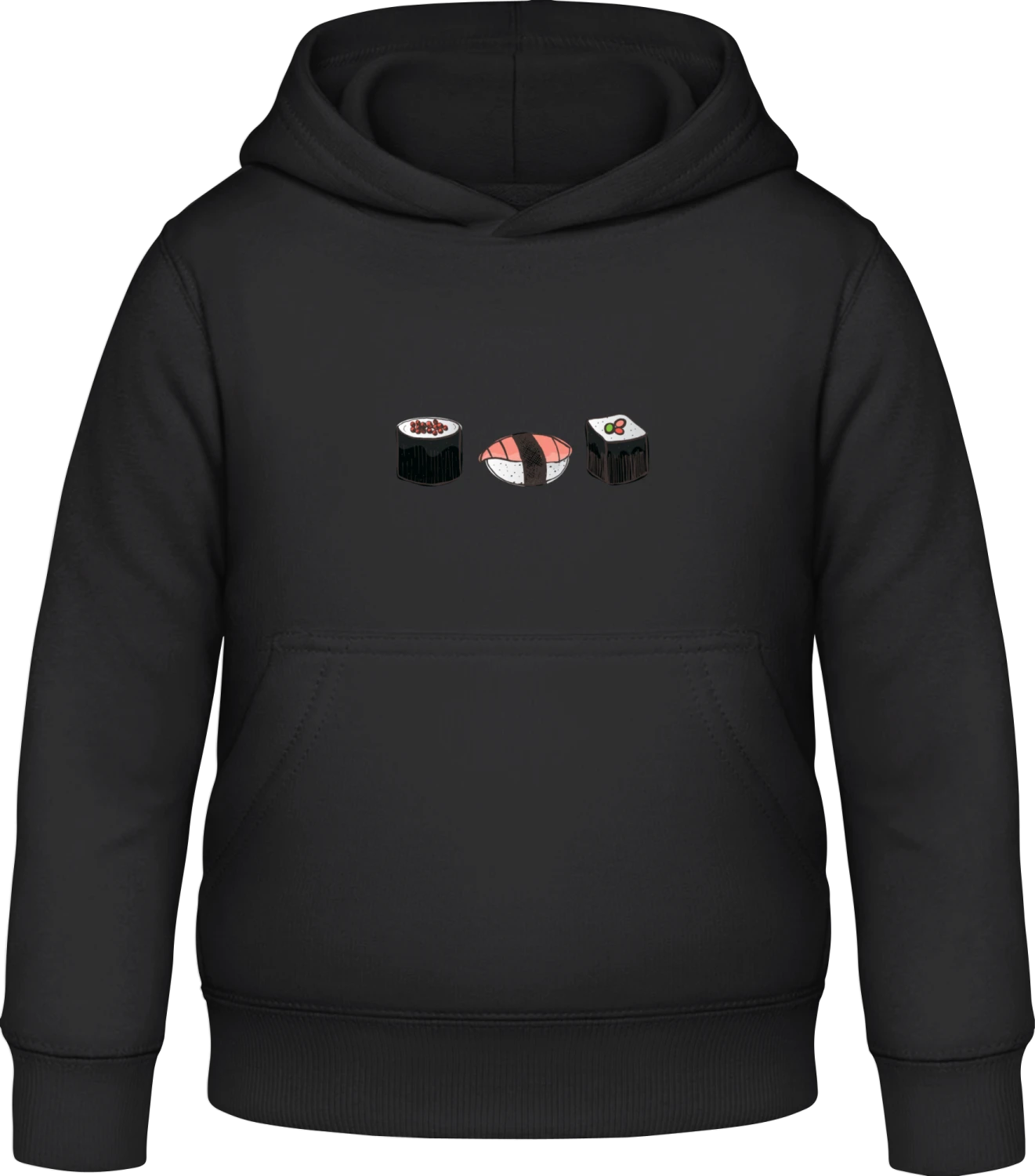 Sushi - Black Awdis Hoodie Kids - Front