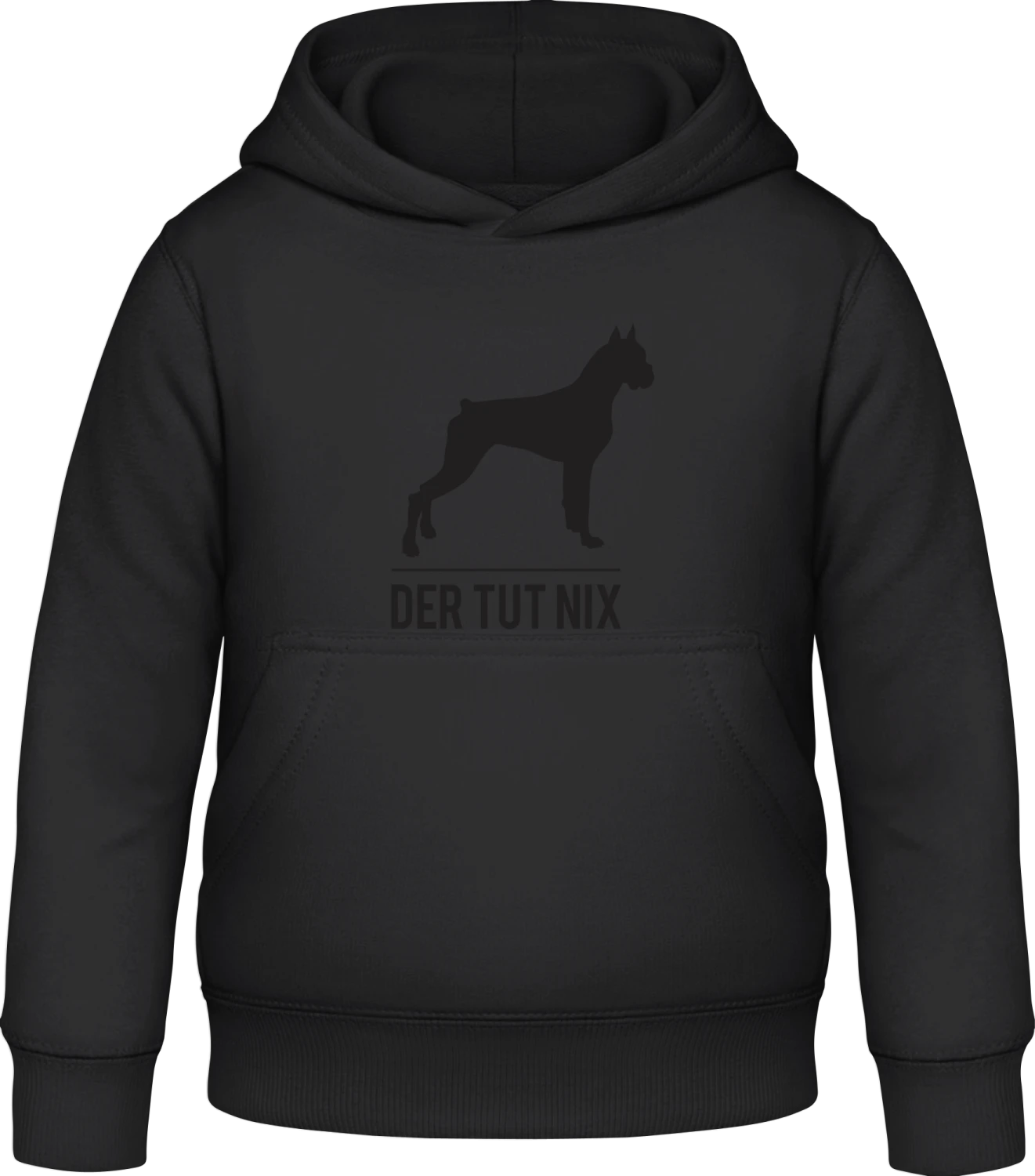 Der tut nix Kampfhund - Black Awdis Hoodie Kids - Front