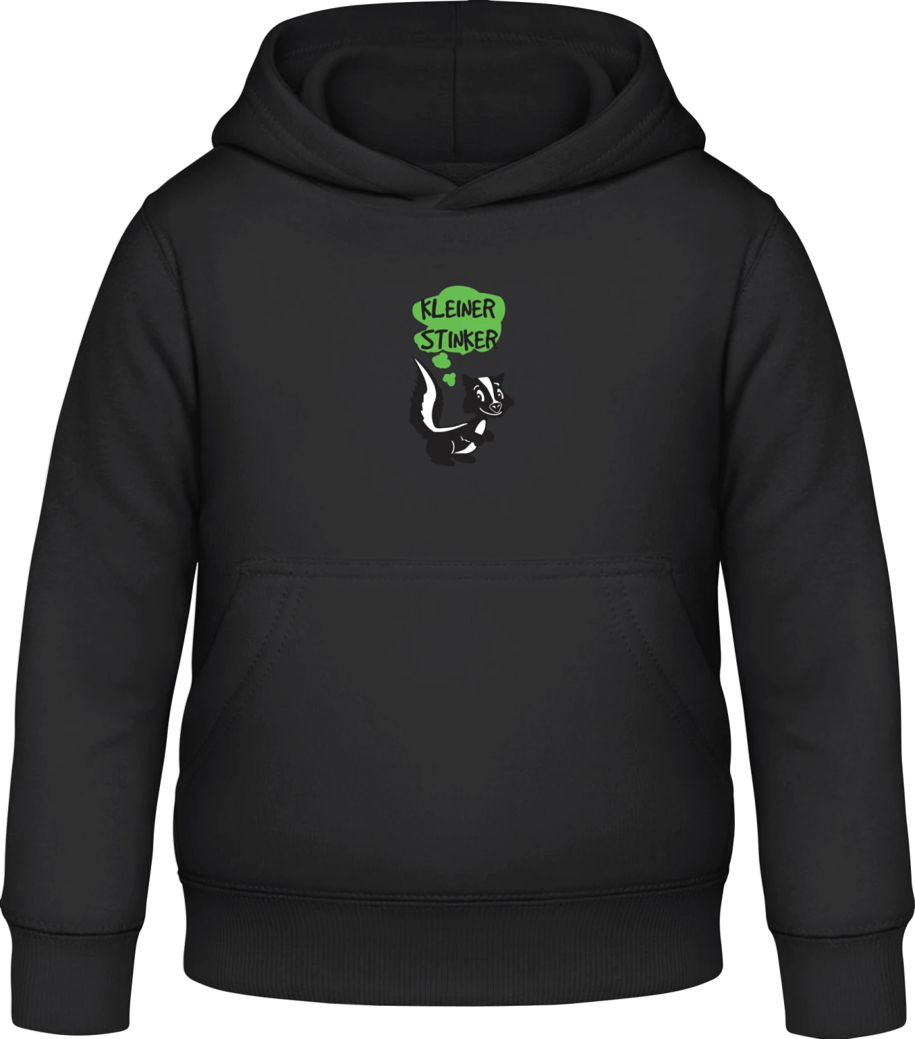 Kleiner Stinker - Black Awdis Hoodie Kids - Front