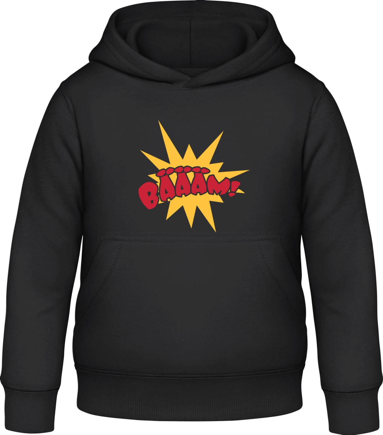 Bäääm - Black Awdis Hoodie Kids - Front