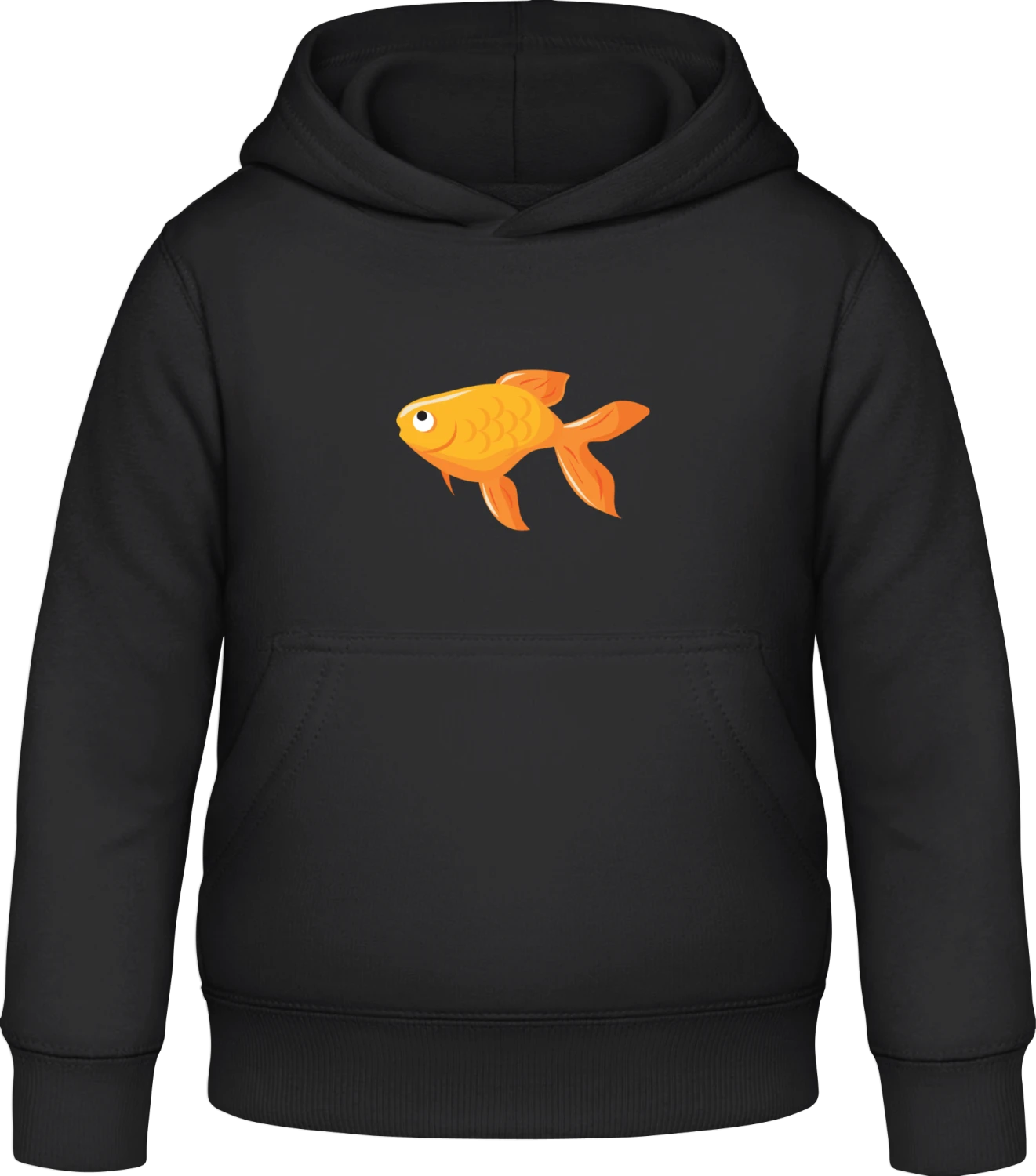 Goldfish - Black Awdis Hoodie Kids - Front