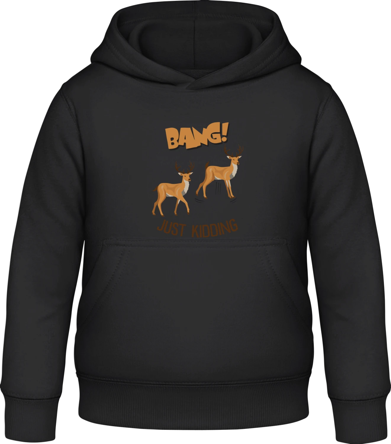 Bang! Just Kidding - Black Awdis Hoodie Kids - Front