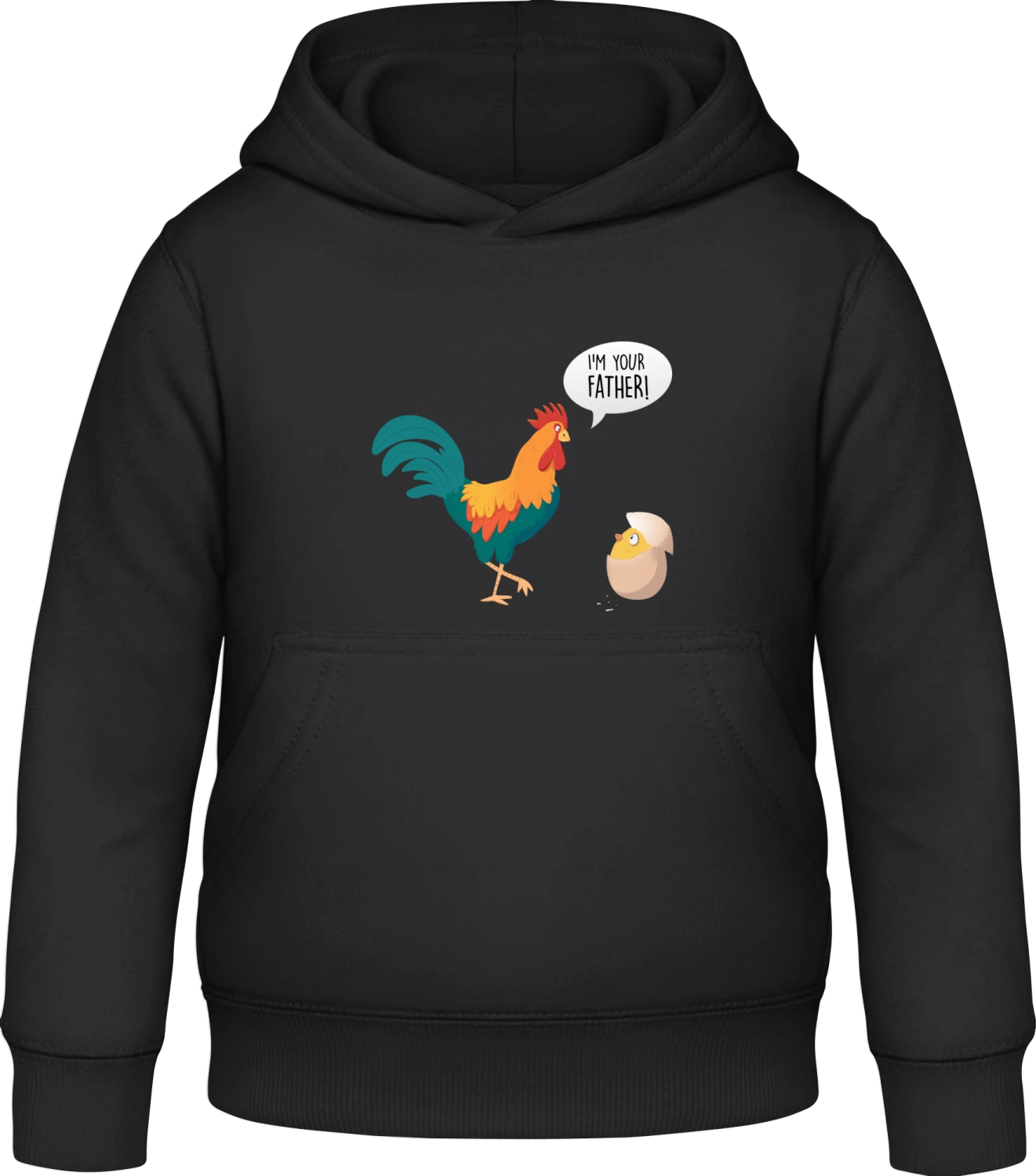 Cock I'm Your Father - Black Awdis Hoodie Kids - Front