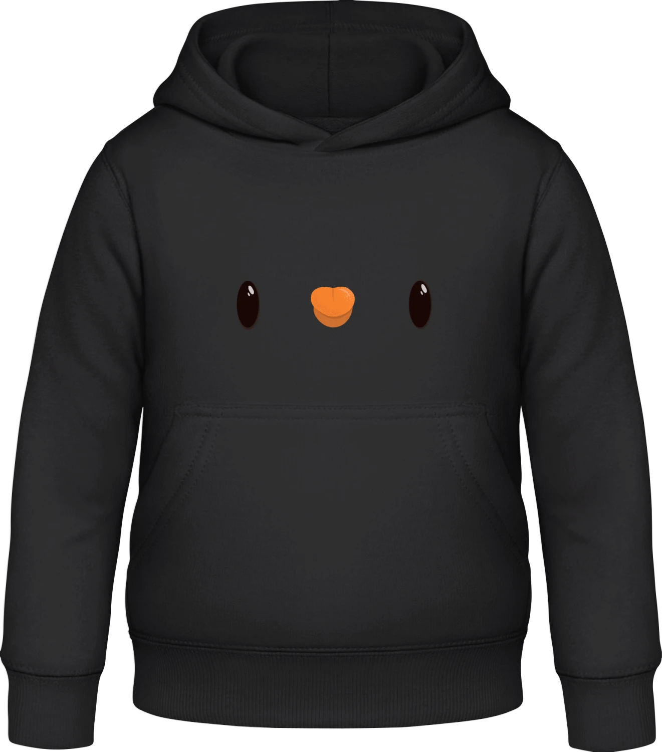 Chicken Effect - Black Awdis Hoodie Kids - Front