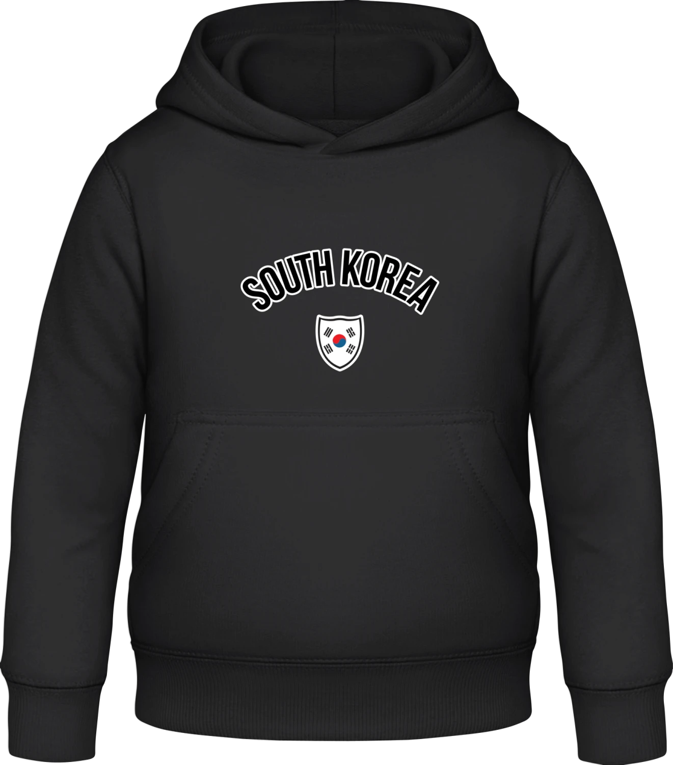 SOUTH KOREA Fan - Black Awdis Hoodie Kids - Front