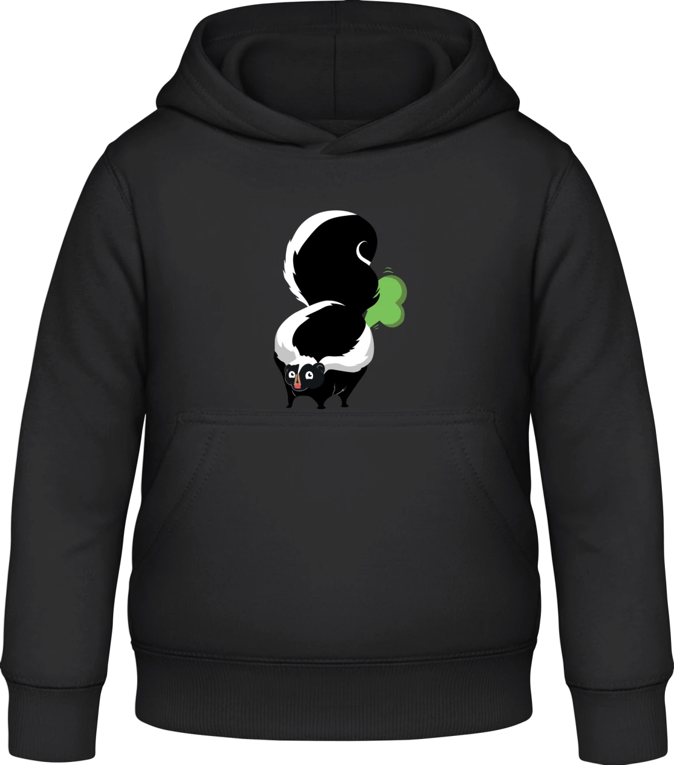 Skunk Farts - Black Awdis Hoodie Kids - Front