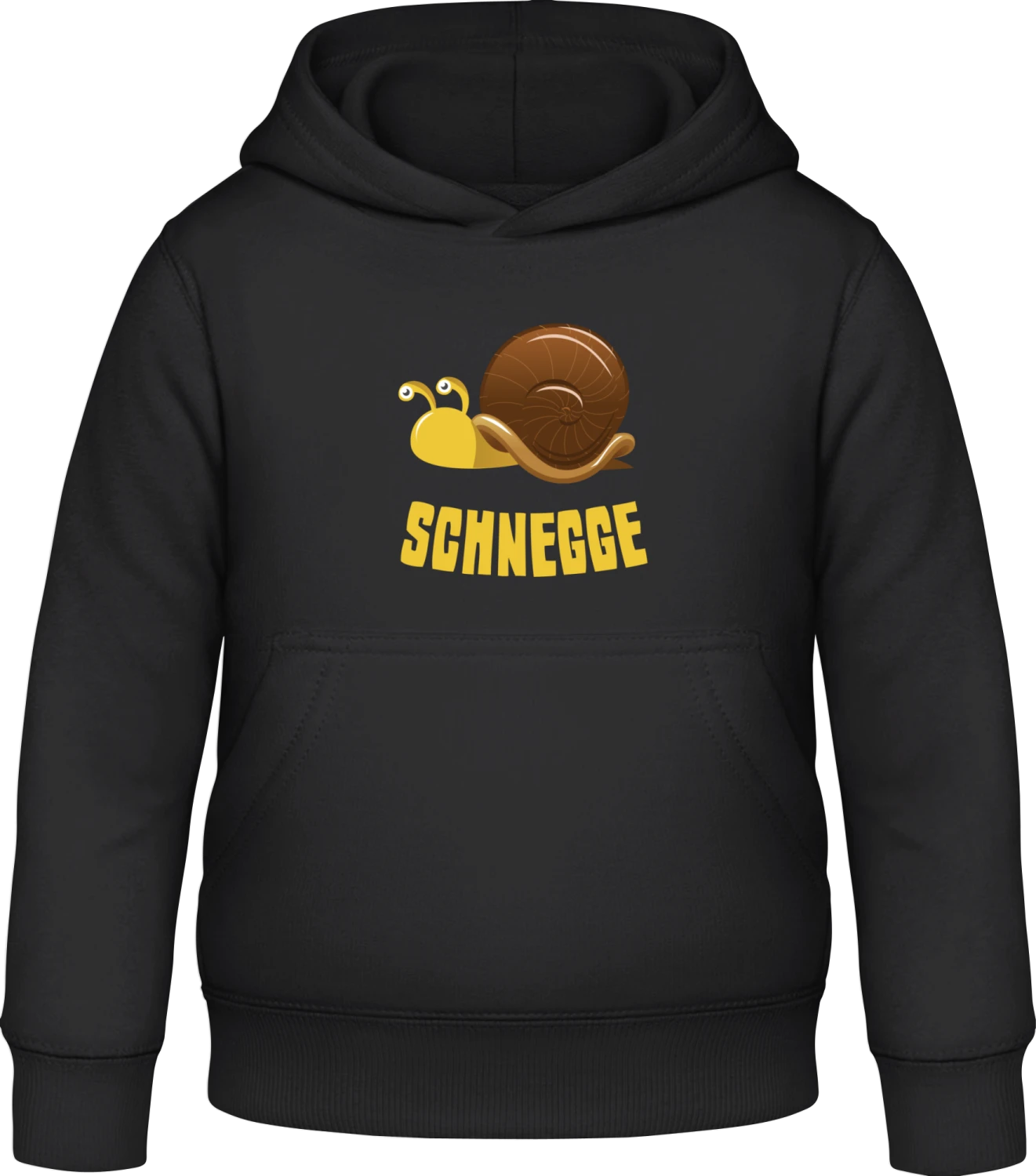 Schnegge - Black Awdis Hoodie Kids - Front