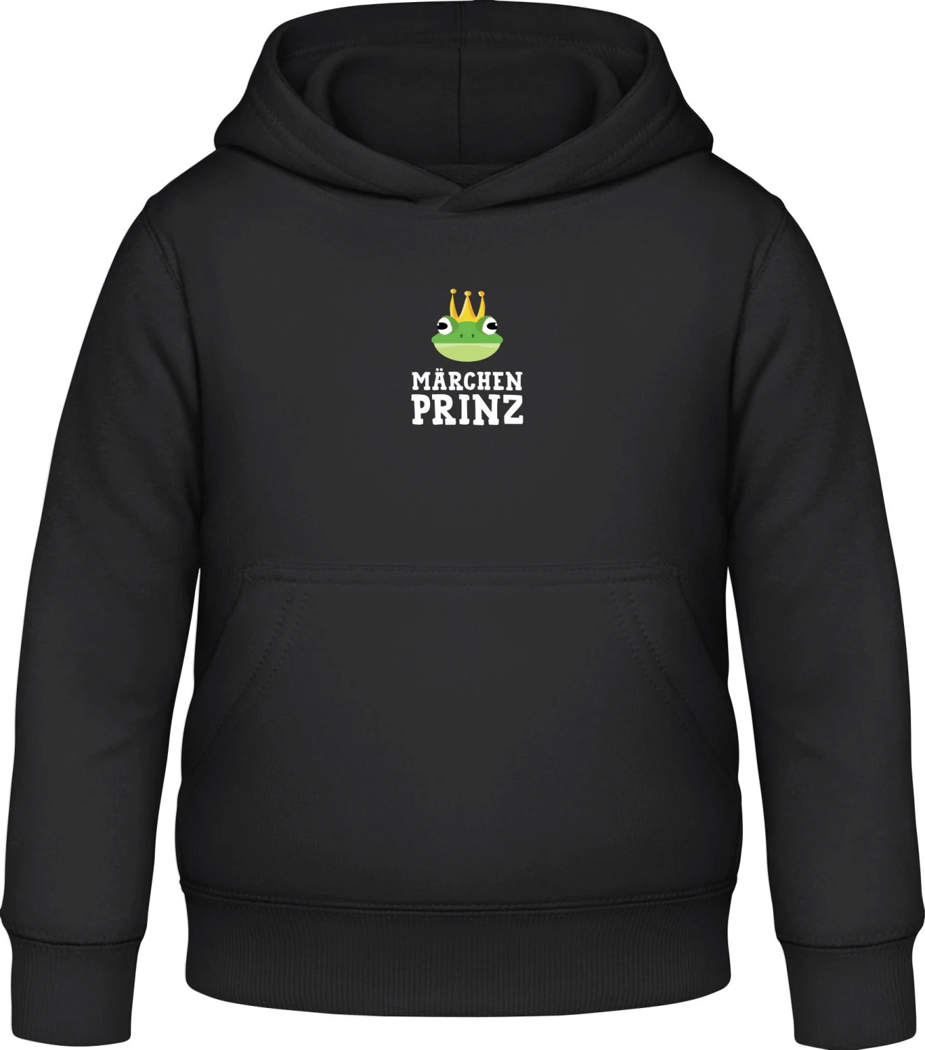 Märchen Prinz - Black Awdis Hoodie Kids - Front